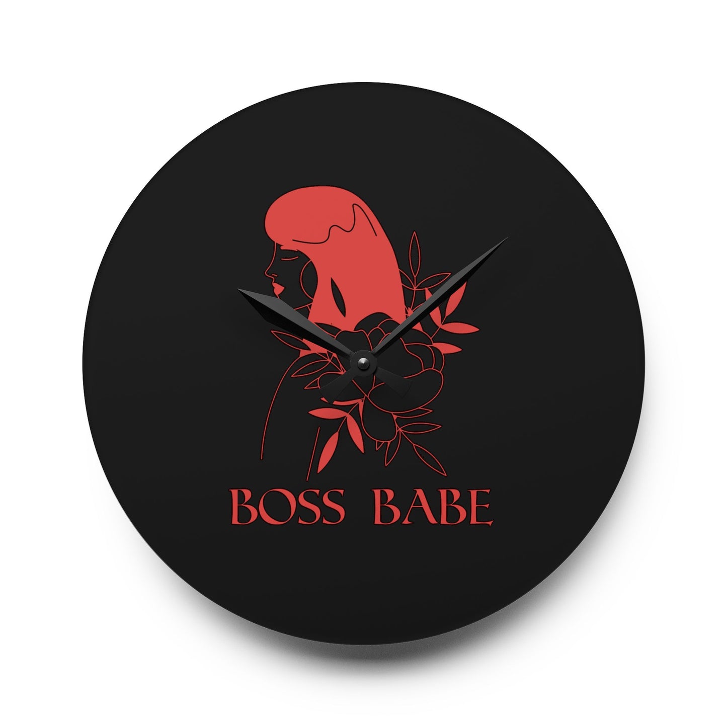 Boss Babe - Acrylic Wall Clock