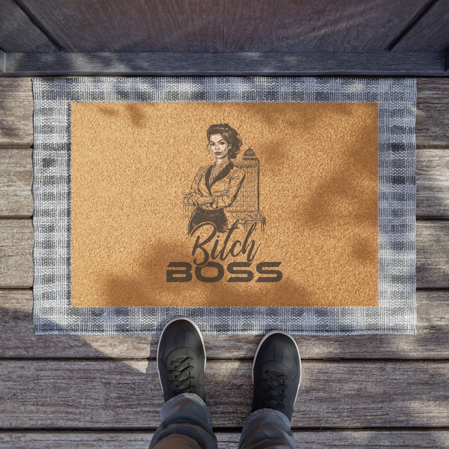 Boss Bitch - Doormat - Kick Off Your Shoes & Your Worries
