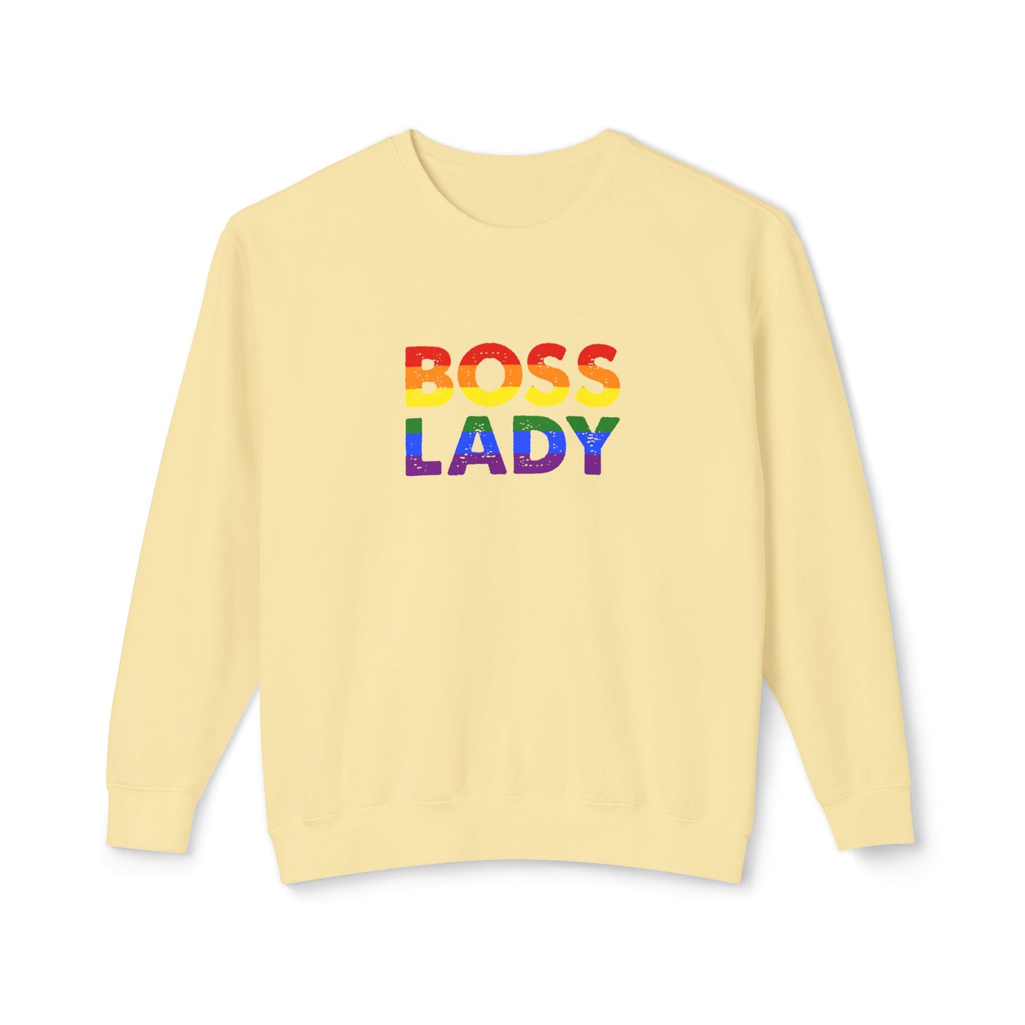 Boss Lady - Unisex Lightweight Crewneck Sweatshirt