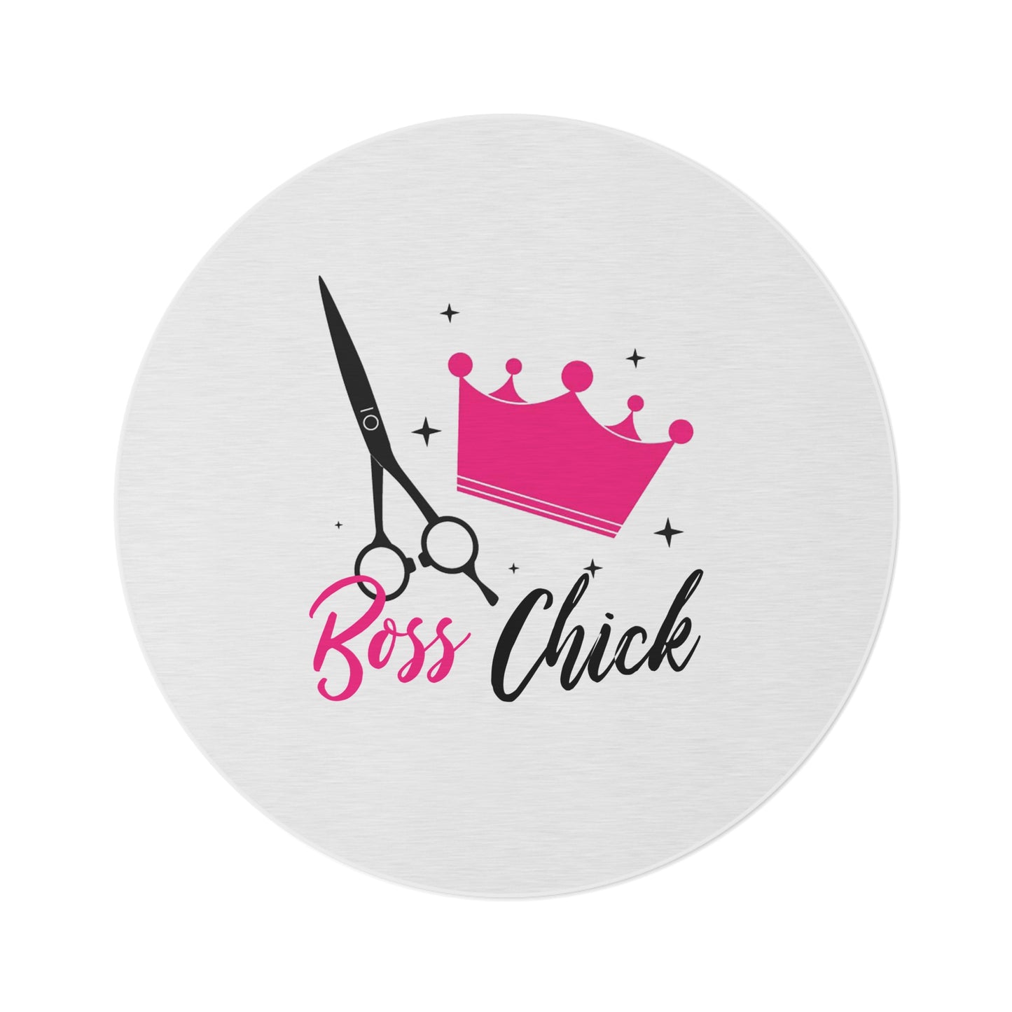Boss Chick Hairstylist - Round Rug