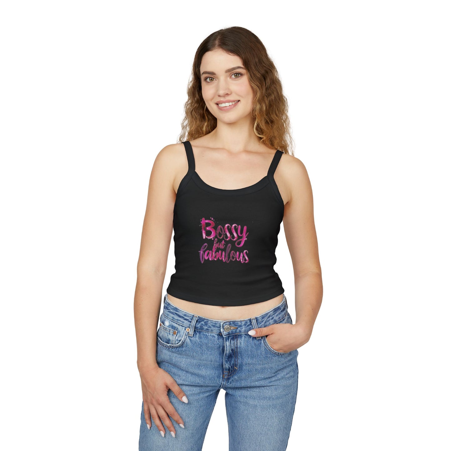 Boss But Fabulous - Women's Spaghetti Strap Tank Top