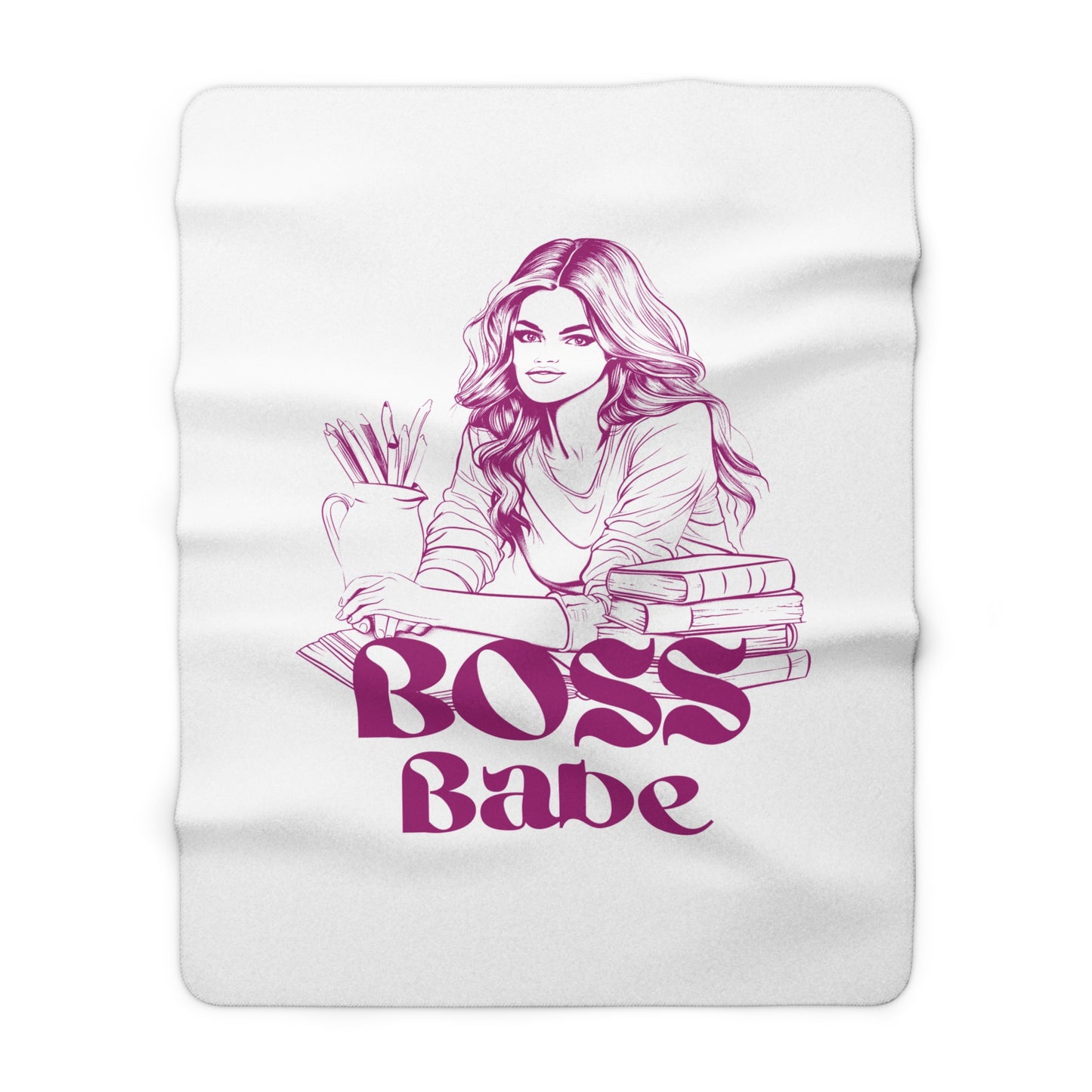 Boss Babe Jennifer - Sherpa Fleece Blanket