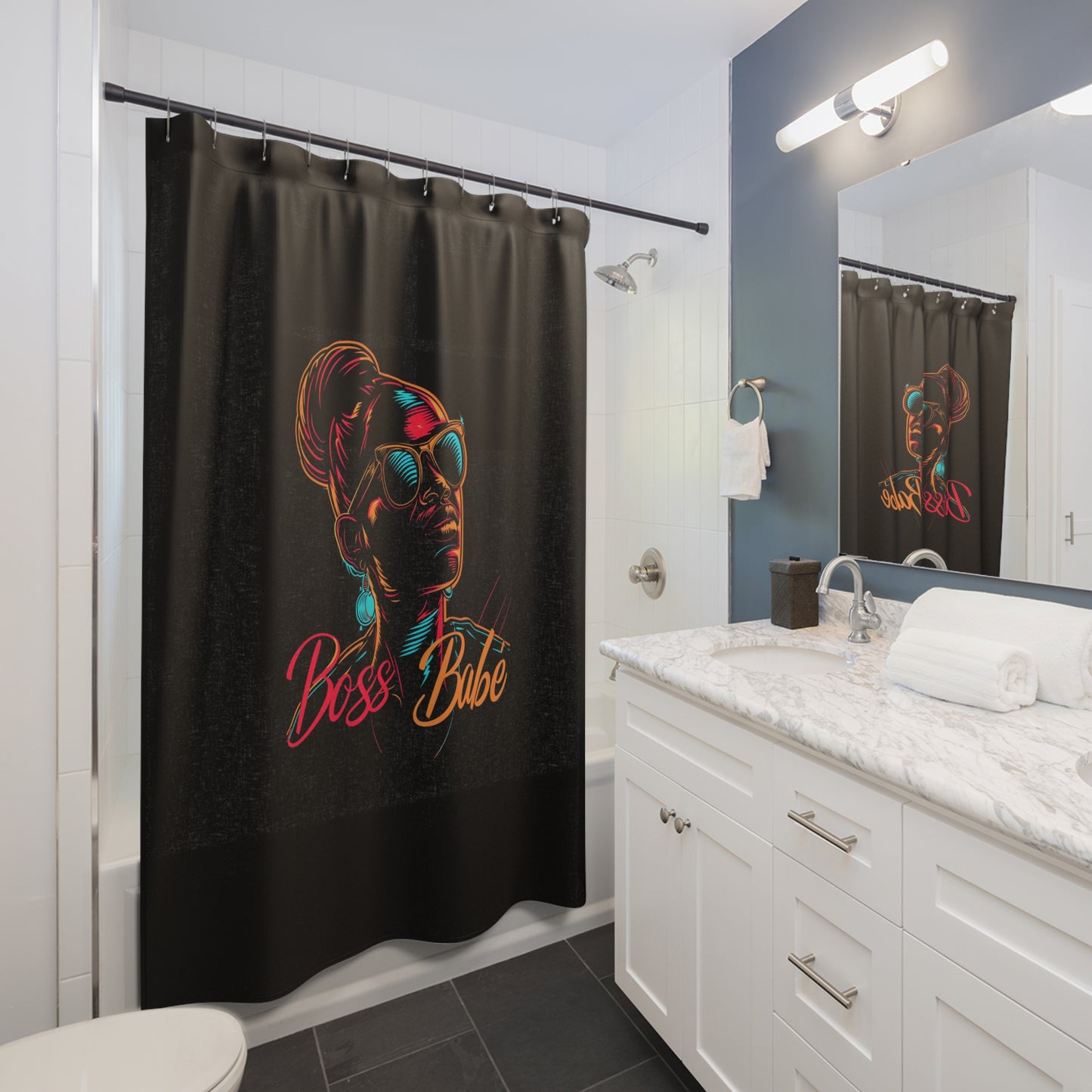 My Waterproof Sanctuary - Boss Babe - Shower Curtains