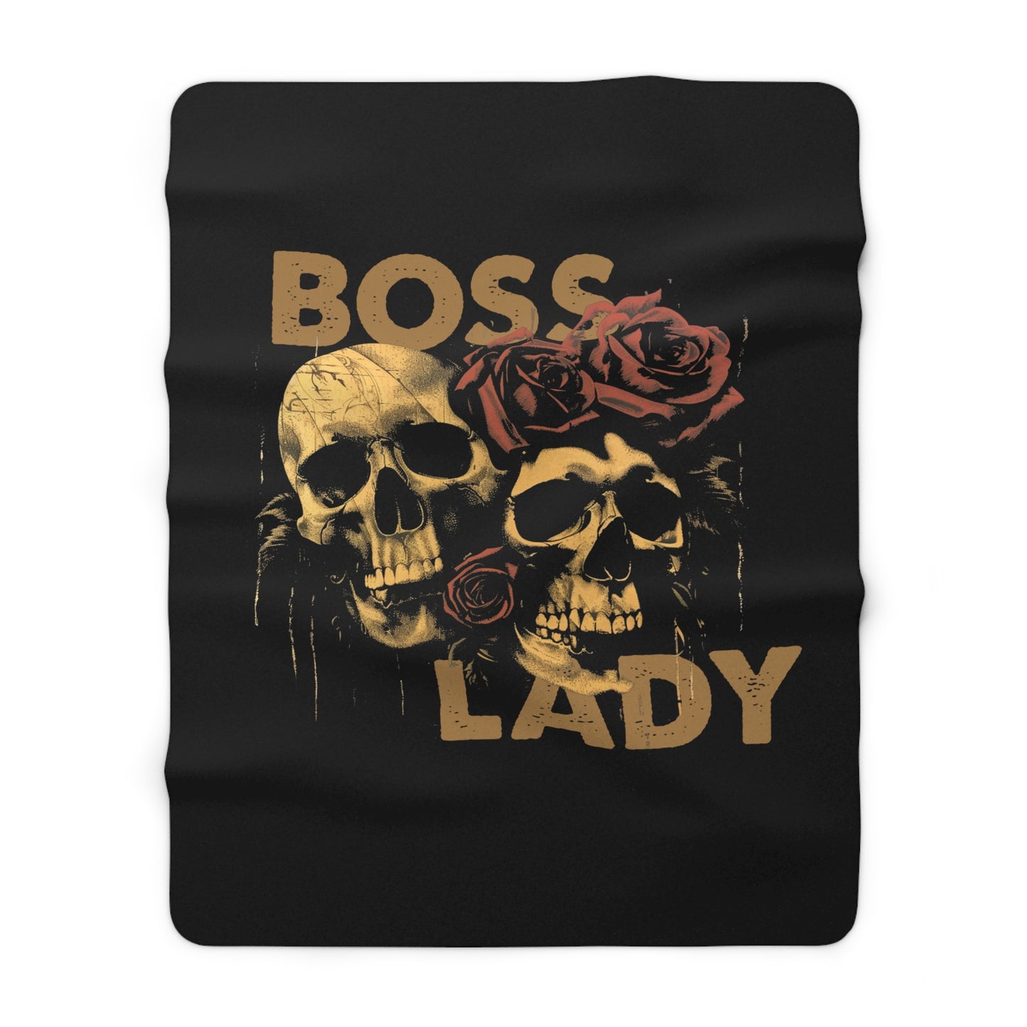 Boss Lady to death - Sherpa Fleece Blanket