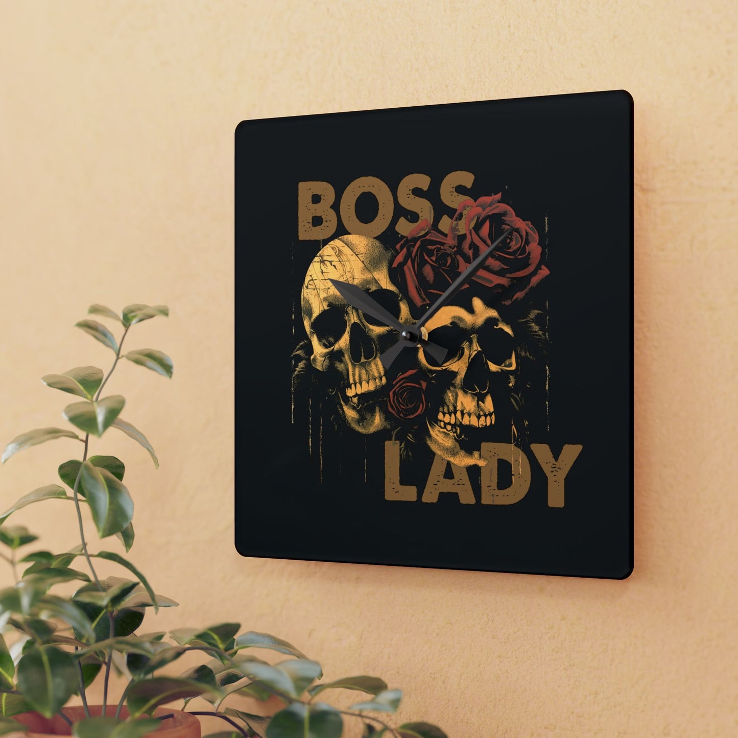 Boss Lady - Acrylic Wall Clock