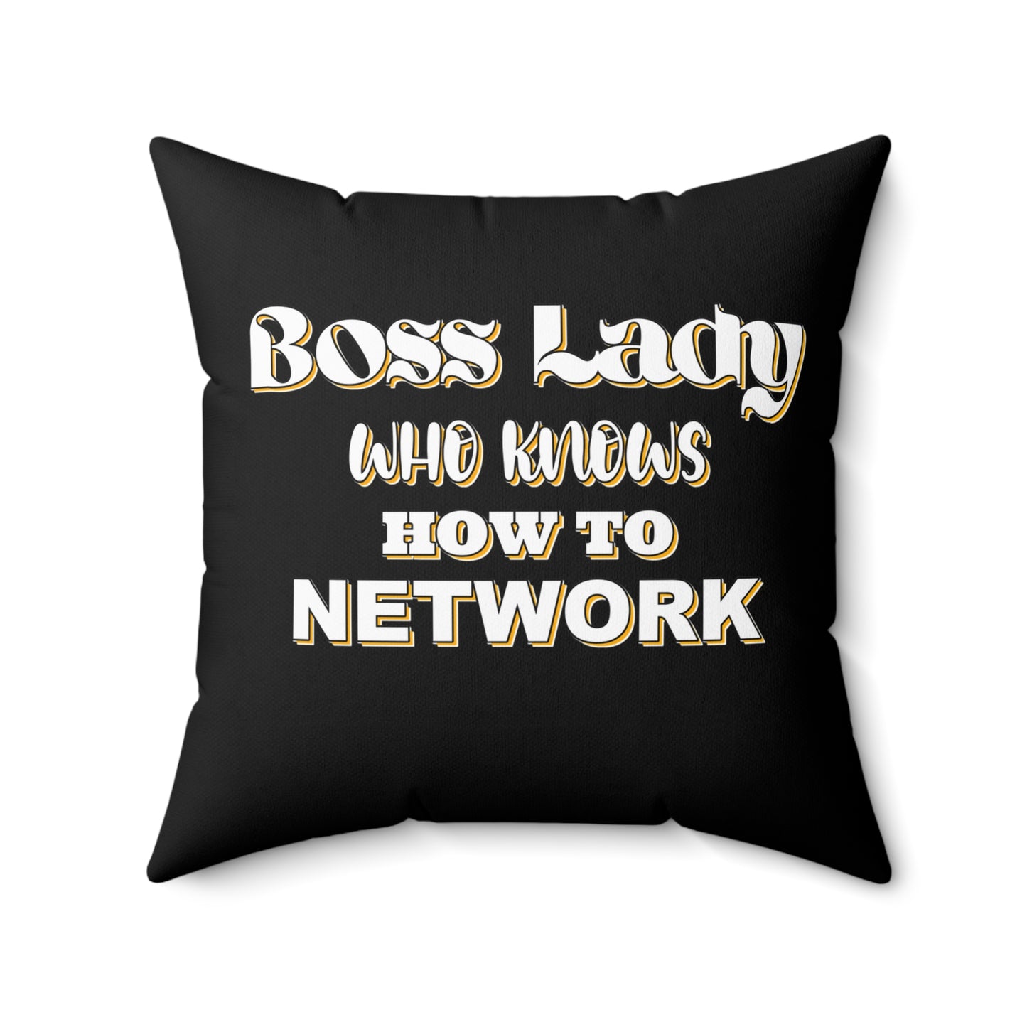 Freedom Looks Good - Boss Lady Who Knows How To Network - Square Pillow
