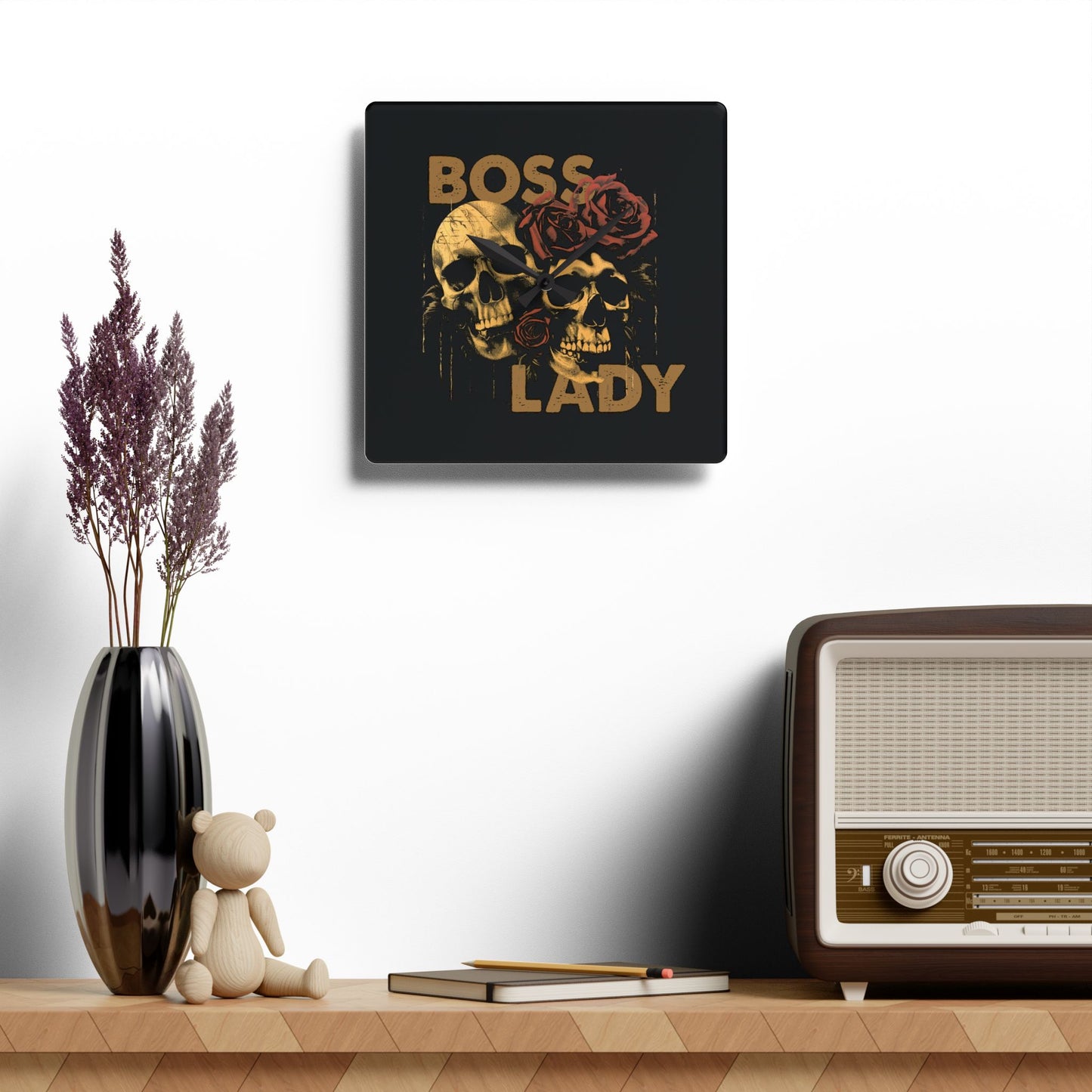 Boss Lady - Acrylic Wall Clock