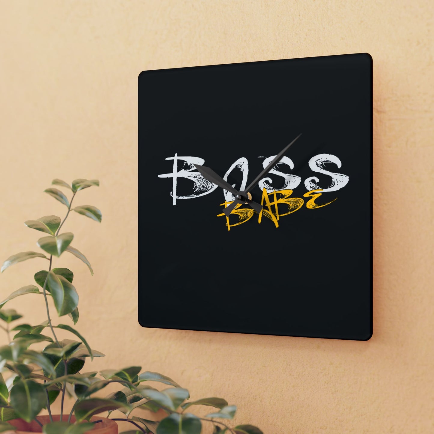 Boss Babe - Acrylic Wall Clock