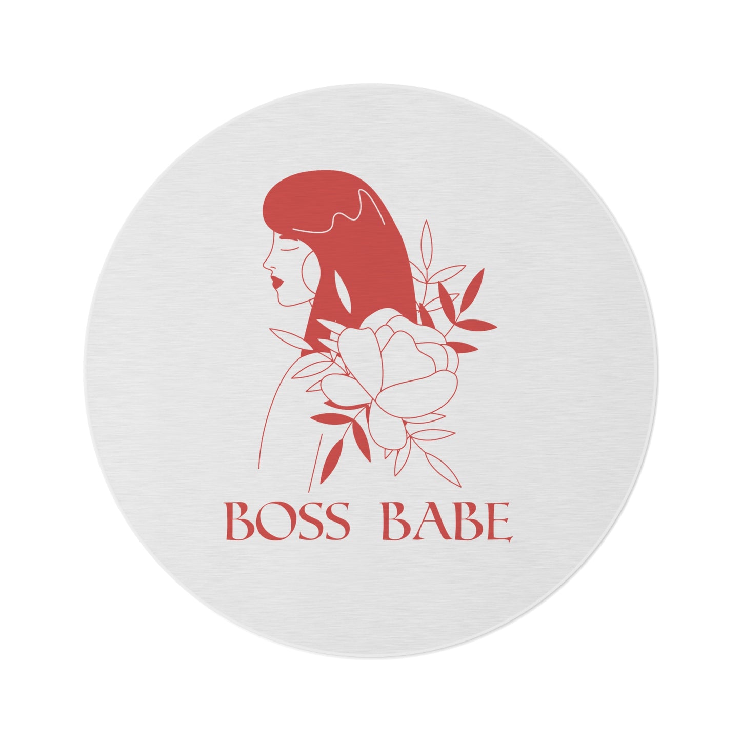Boss Babe - Round Rug - Give your livingroom the CEO treatment