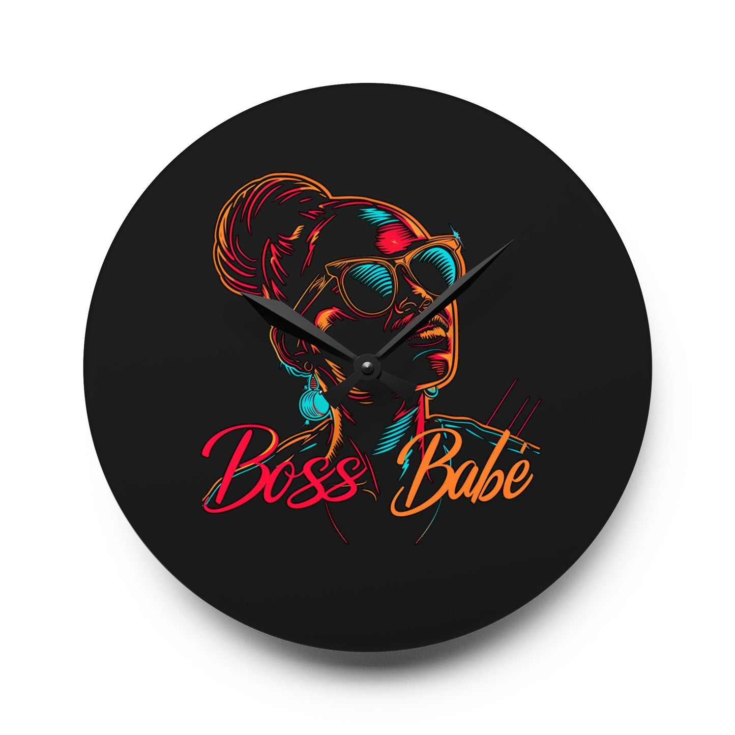 Boss Babe - Acrylic Wall Clock