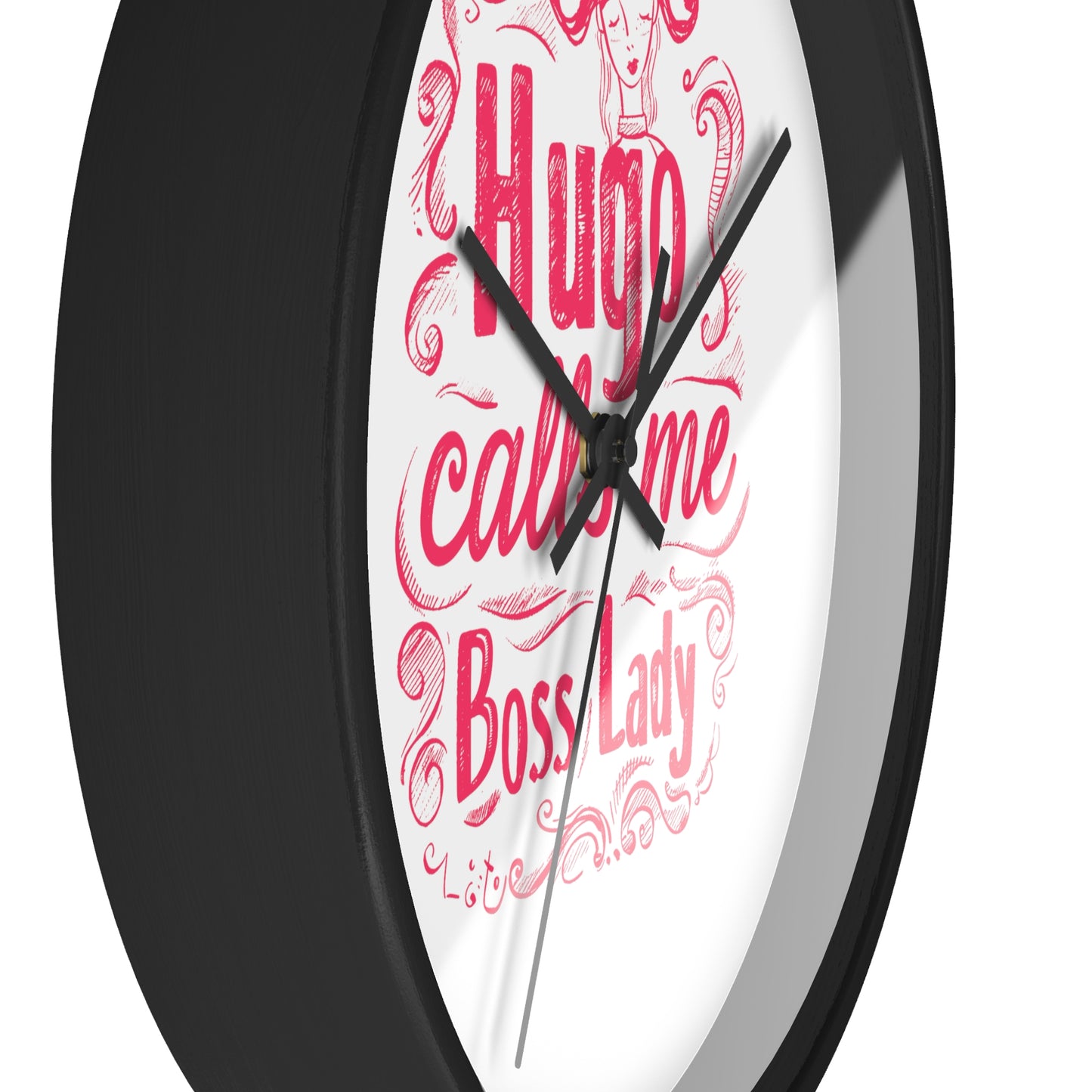 Hugo Calls Me Boss Lady - Wall Clock