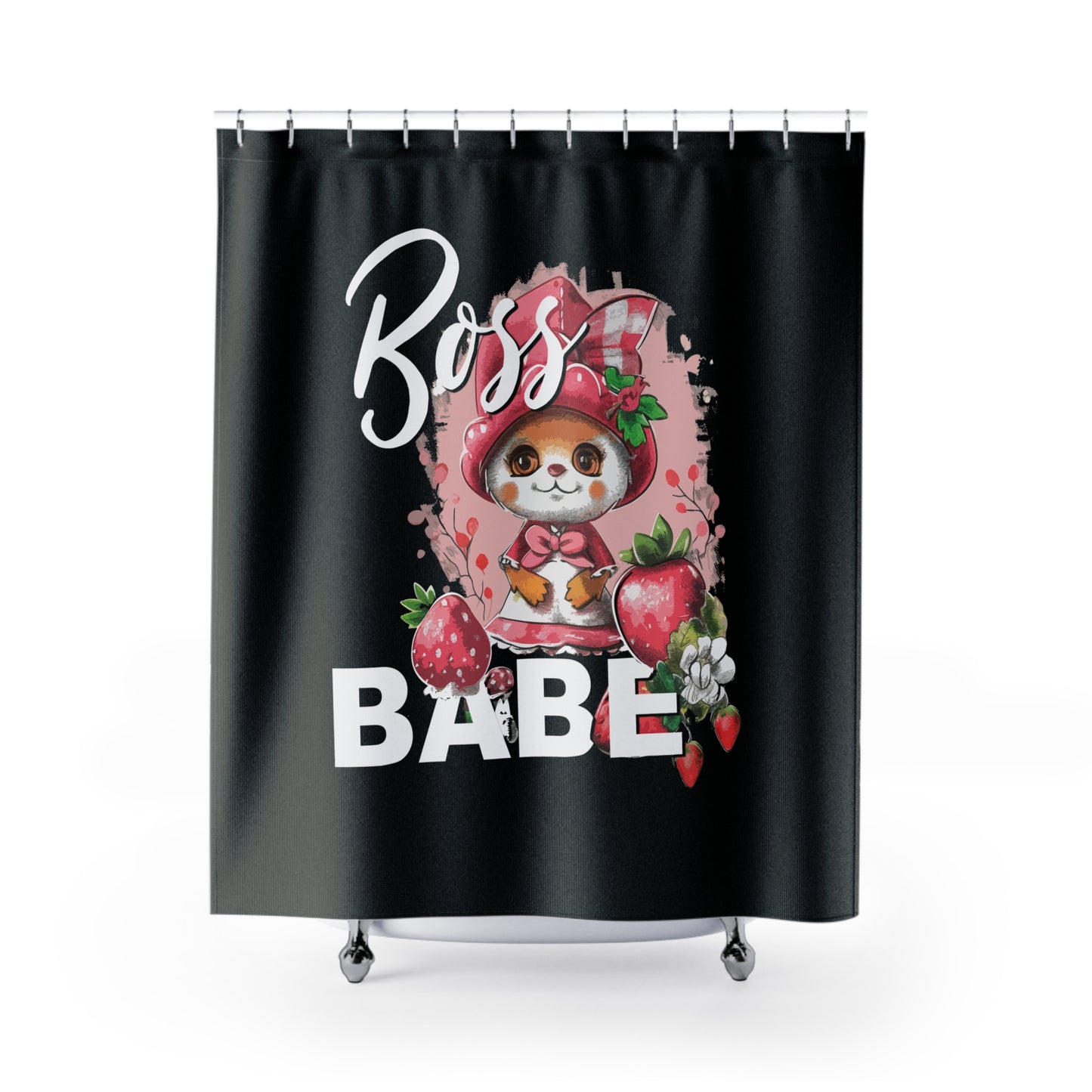 Strategic Retreat: The Shower - Boss Babe - Shower Curtains