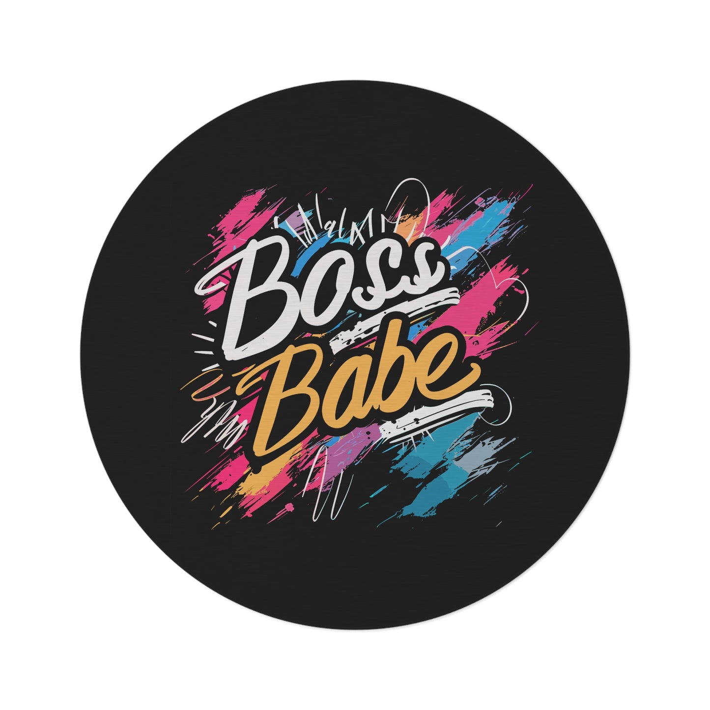 Boss Babe - Round Rug - No drama just business