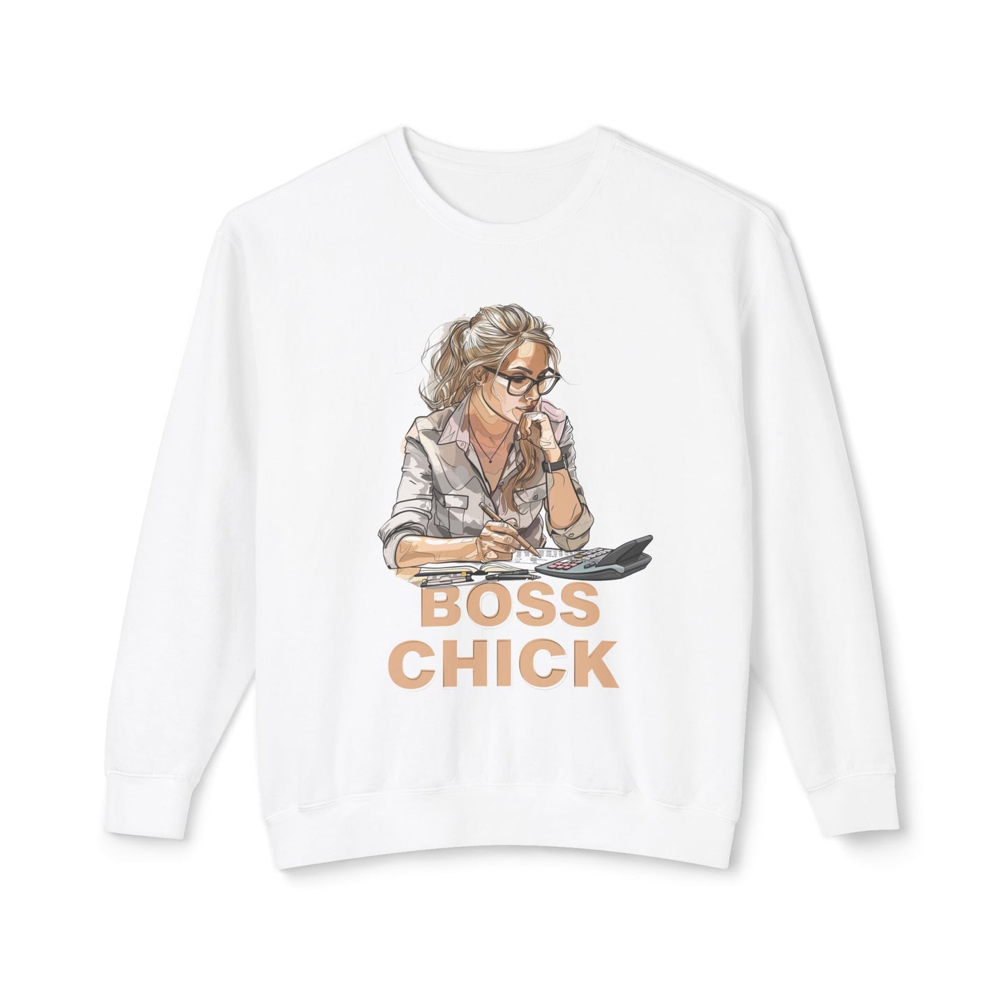 Boss Chick - Unisex Lightweight Crewneck Sweatshirt