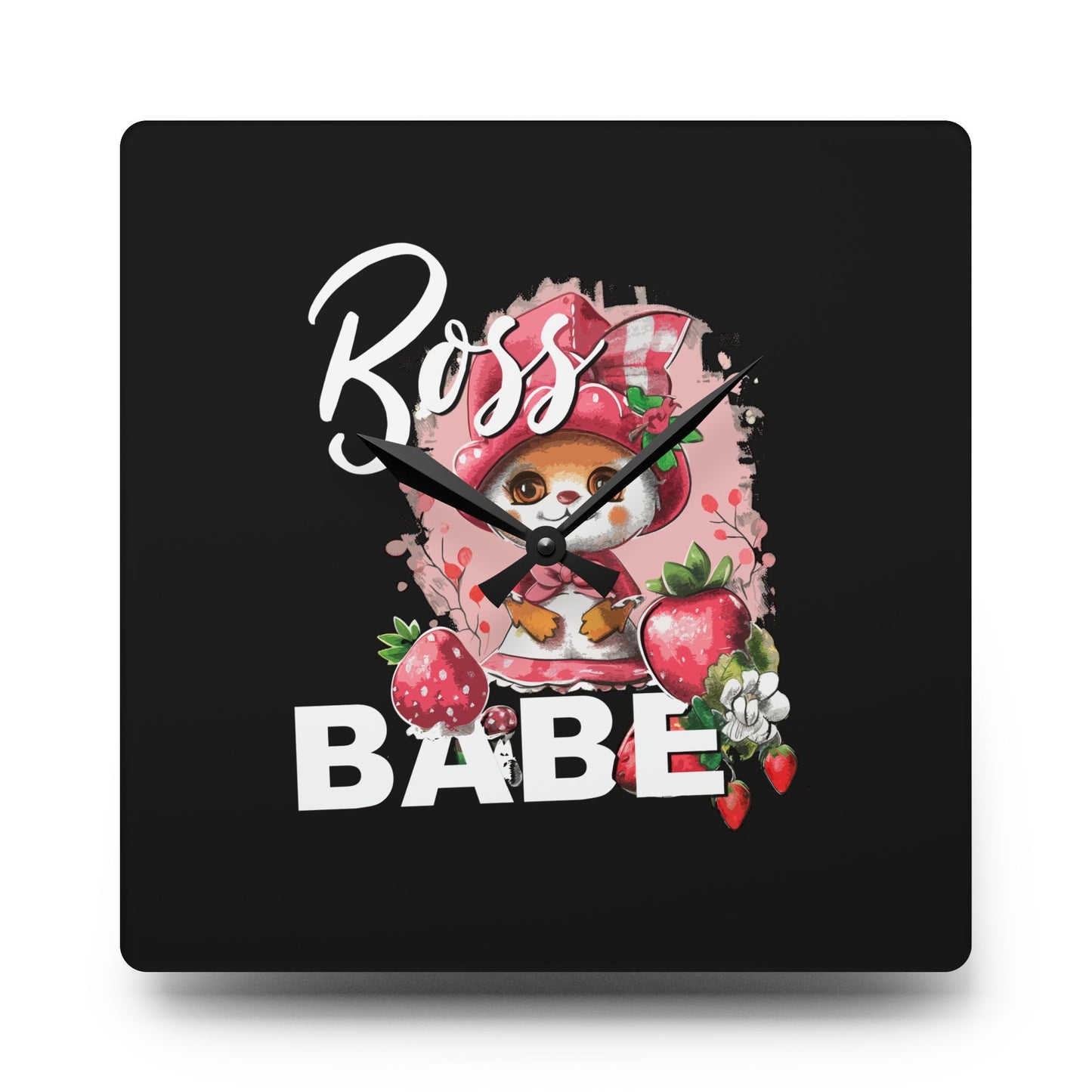 Boss Babe - Acrylic Wall Clock