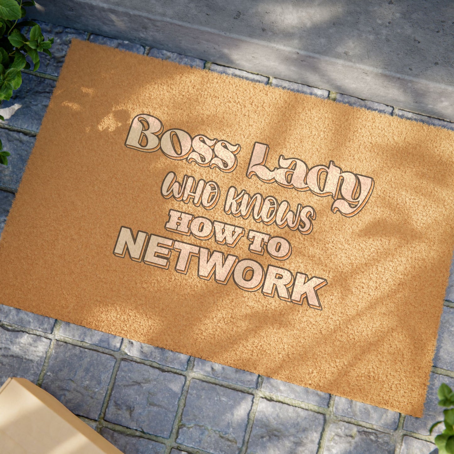 Boss Lady - Who Knows How To Network - Doormat