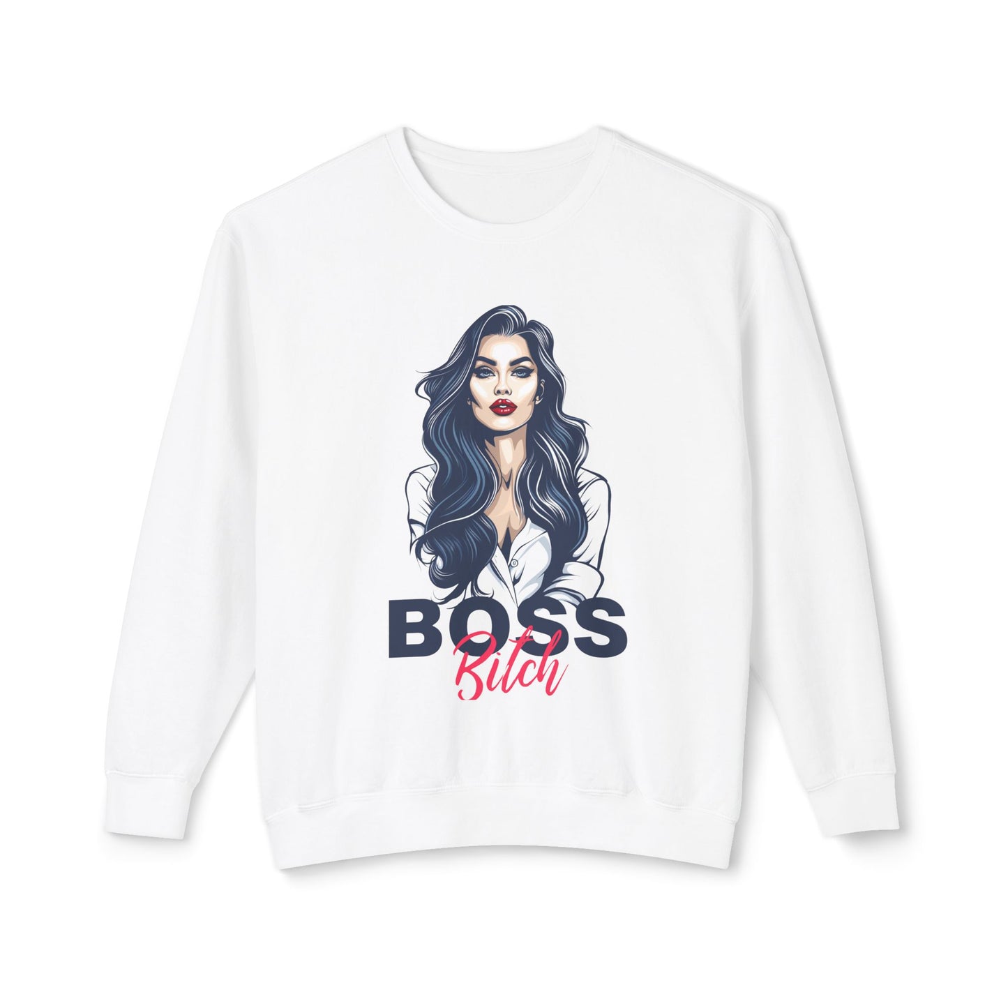 Boss Bitch - Unisex Lightweight Crewneck Sweatshirt