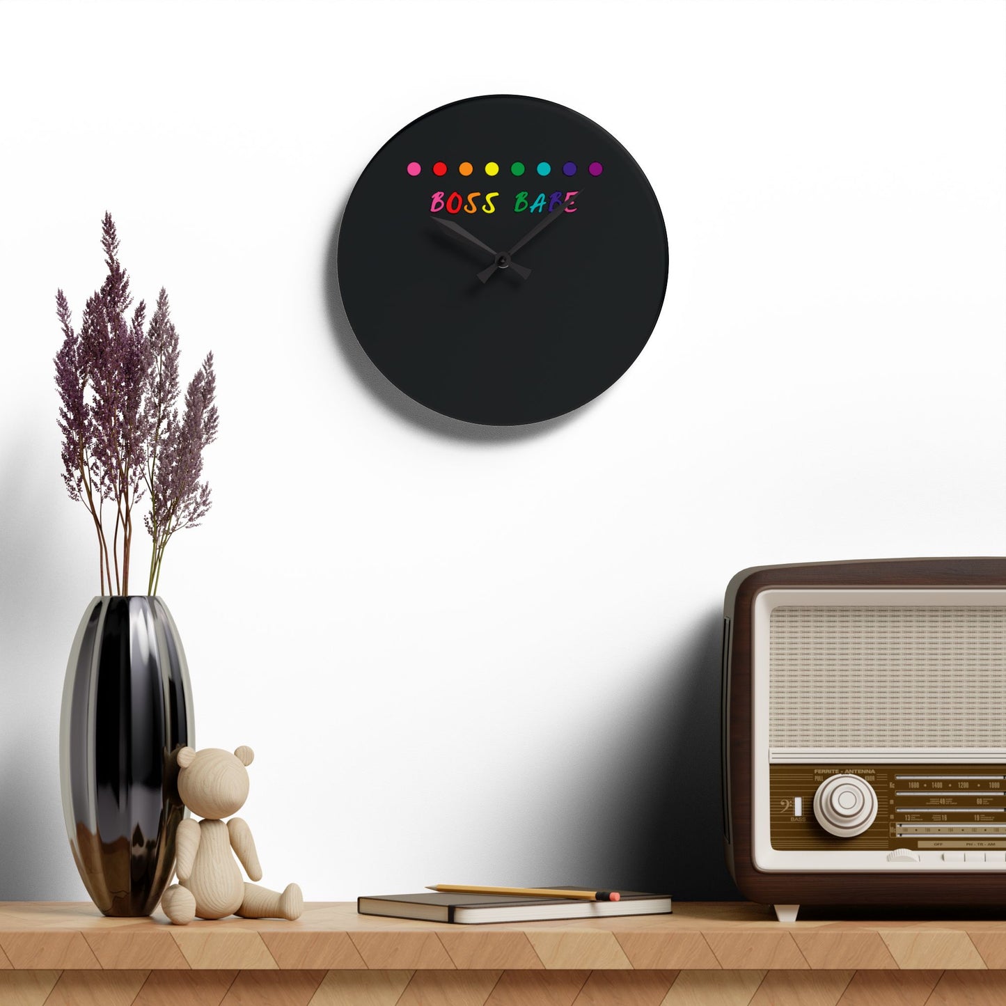 Boss Babe - Acrylic Wall Clock