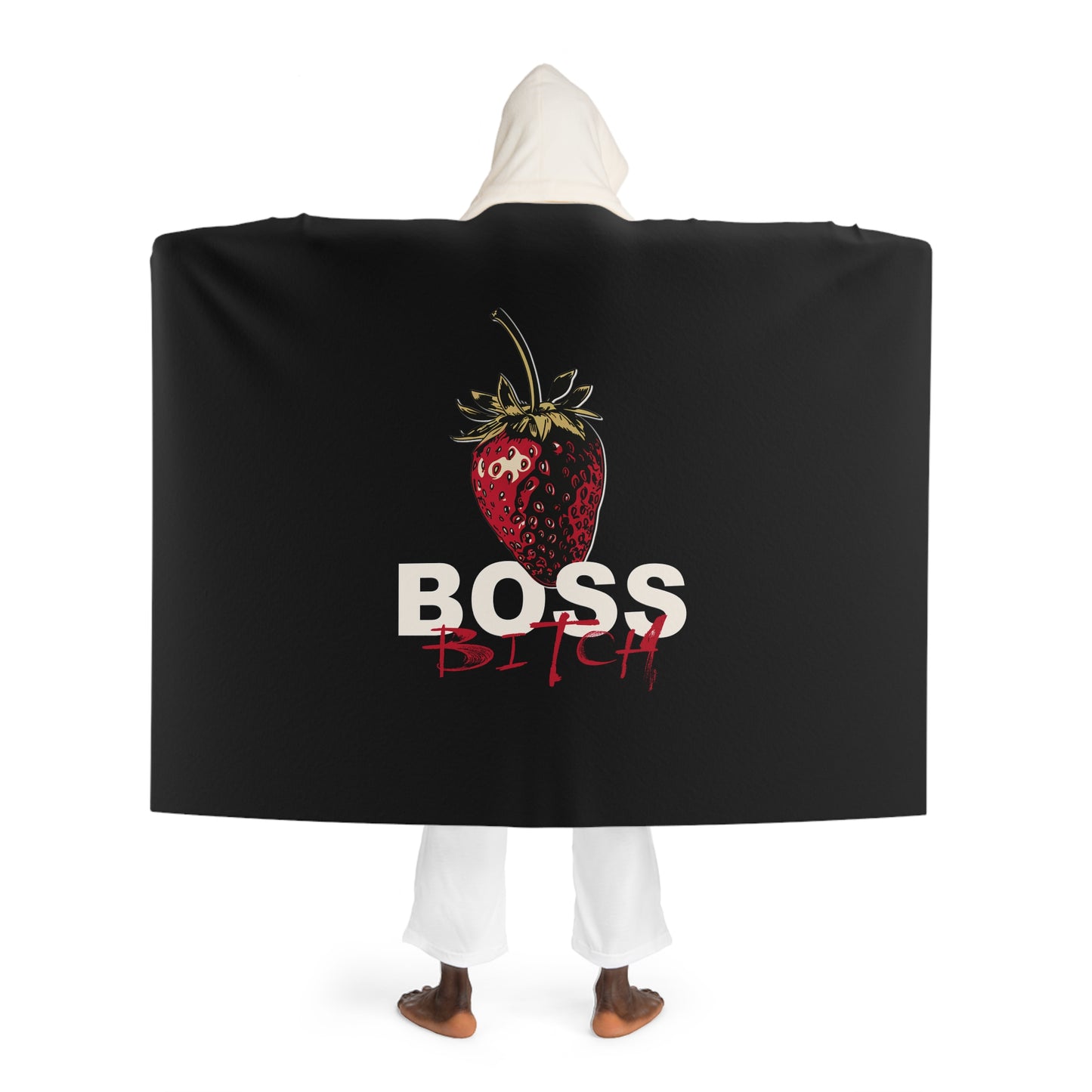 Boss Lady - Hooded Sherpa Fleece Blanket