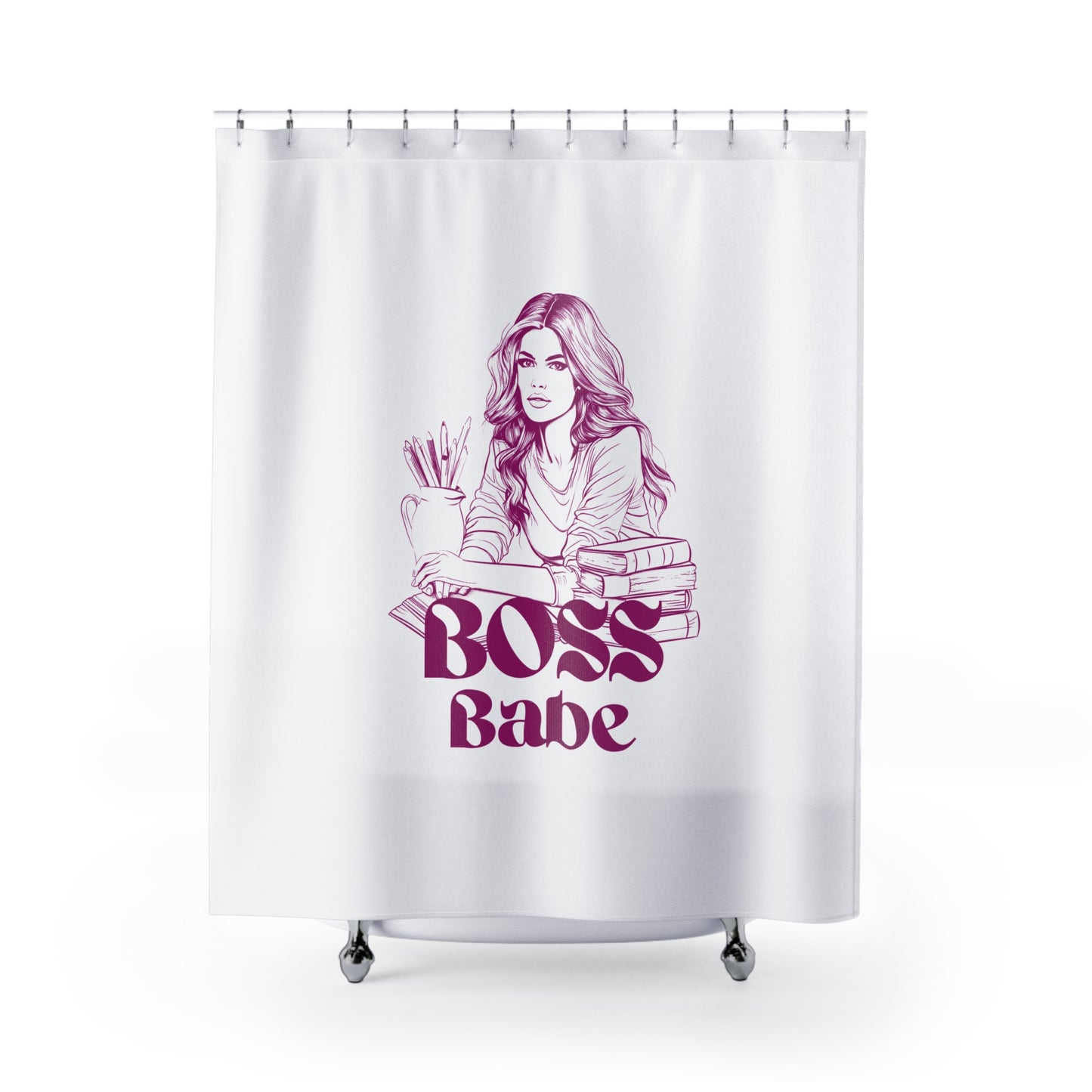My Daily Splash of Sanity - Boss Babe - Shower Curtains