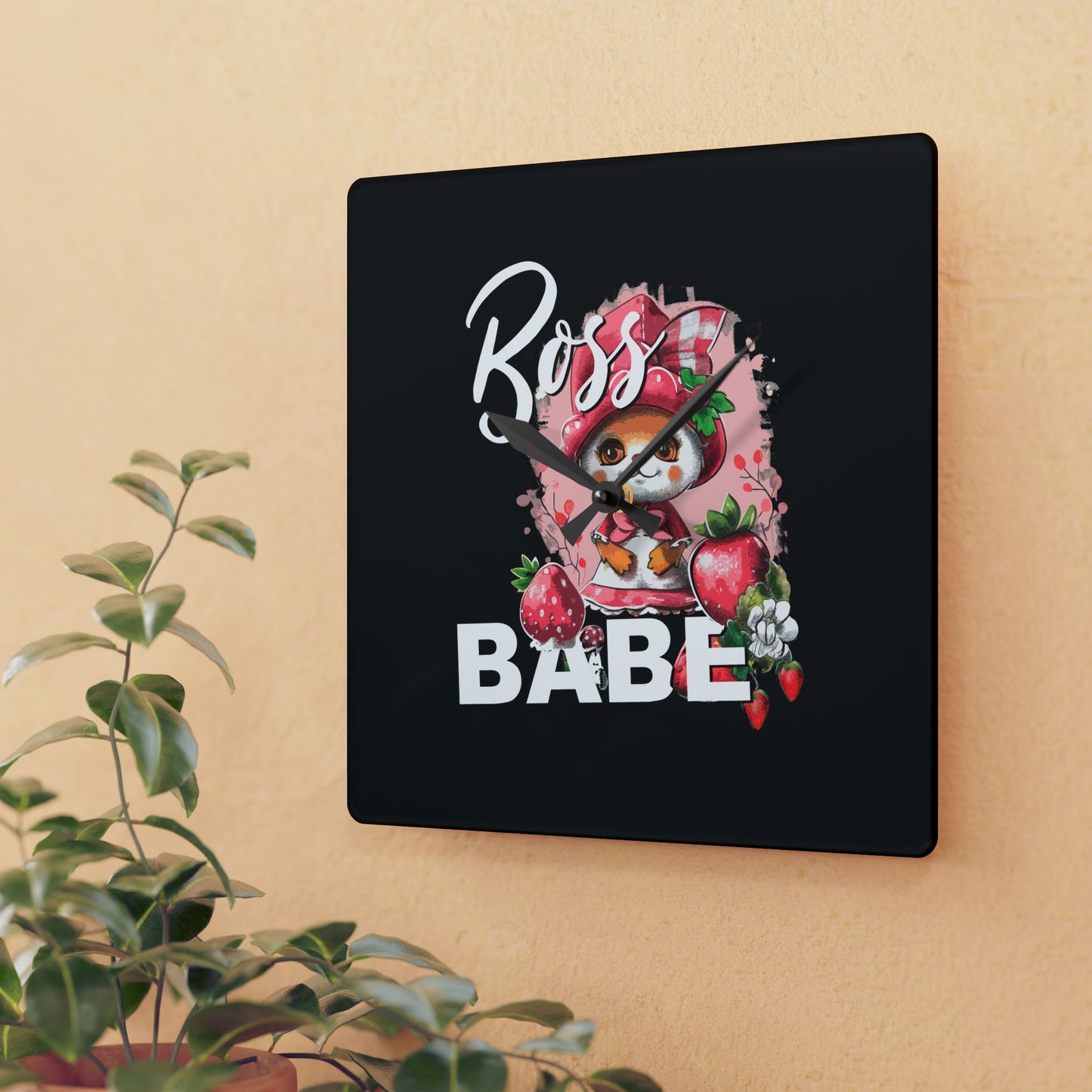 Boss Babe - Acrylic Wall Clock