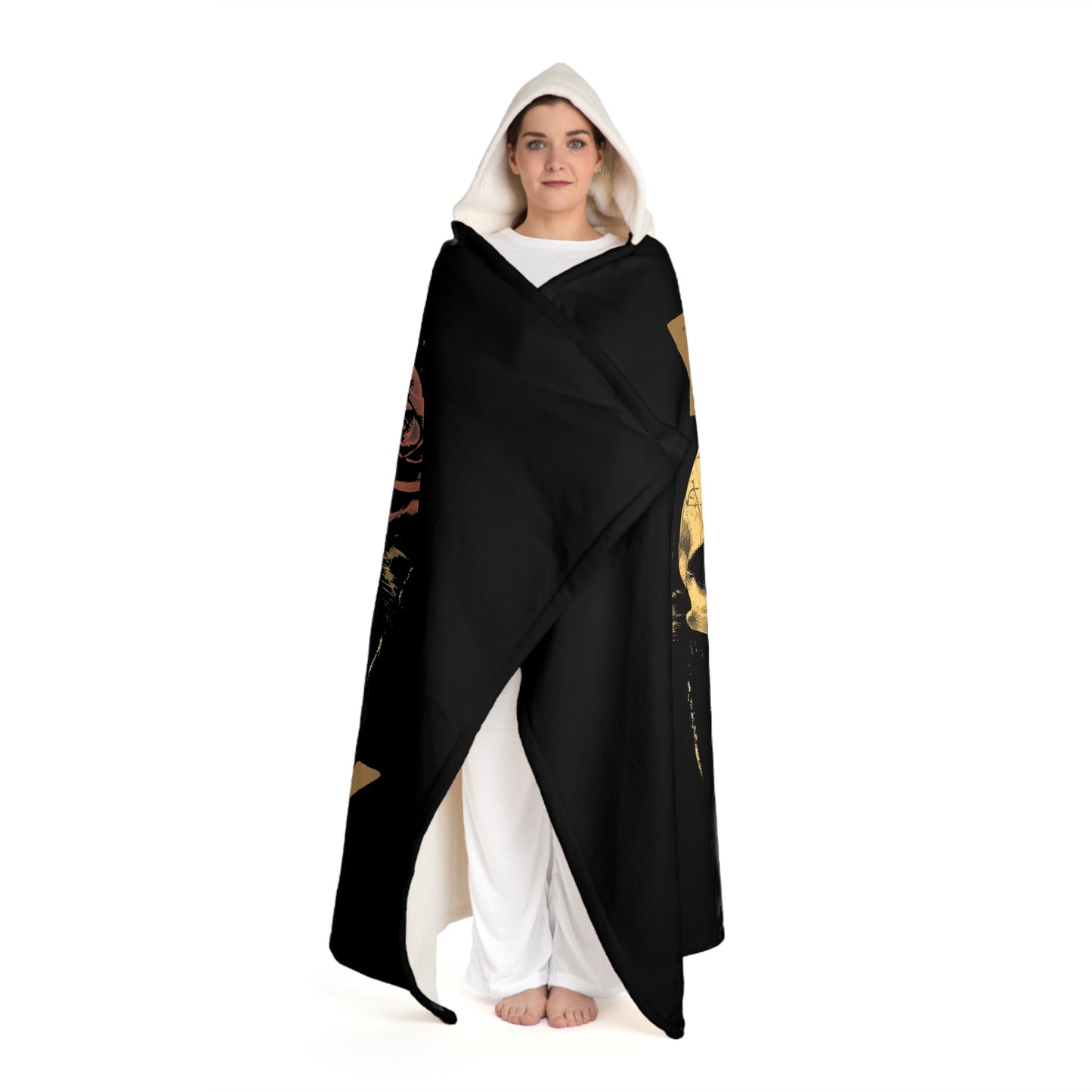 Boss Lady - Hooded Sherpa Fleece Blanket