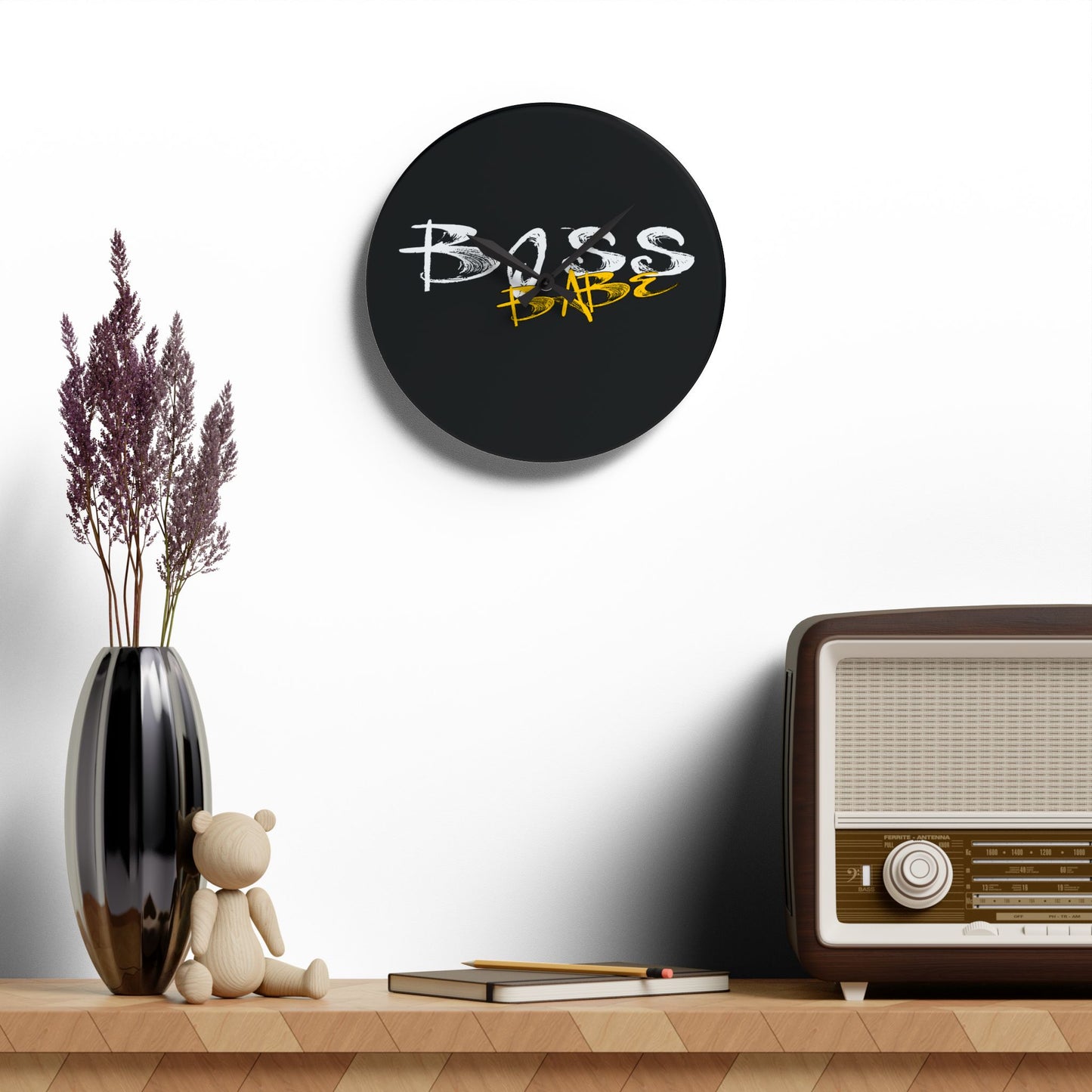 Boss Babe - Acrylic Wall Clock