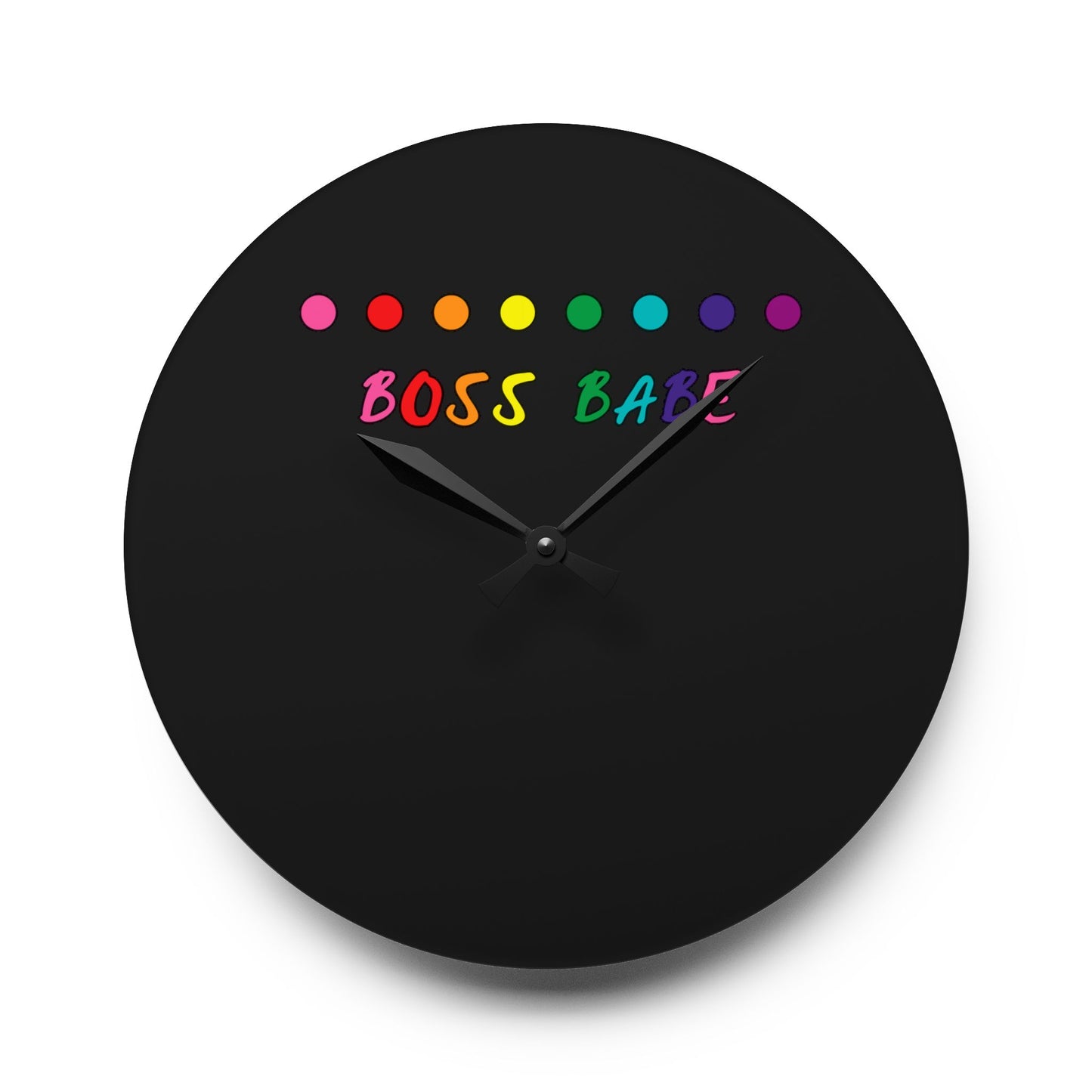 Boss Babe - Acrylic Wall Clock