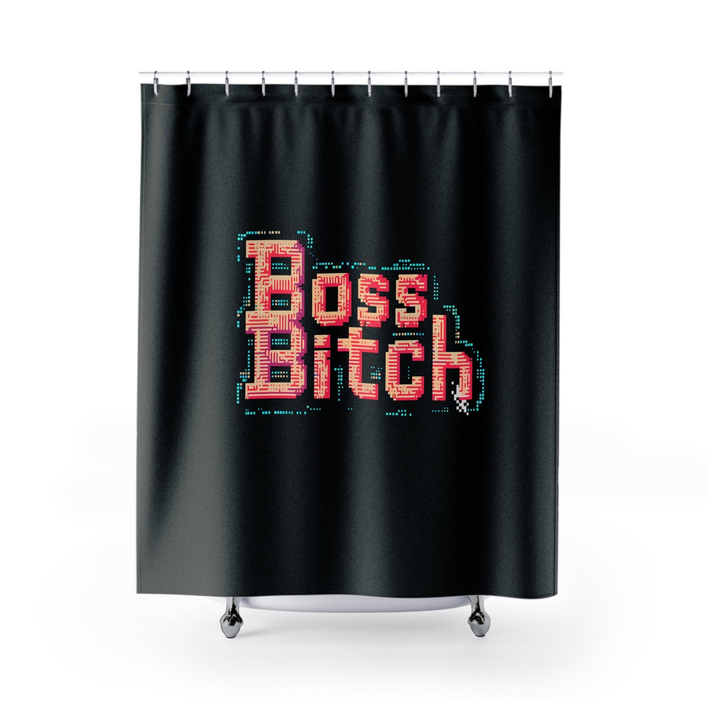 Turning Water into My Power Source - Boss Bitch - Shower Curtains