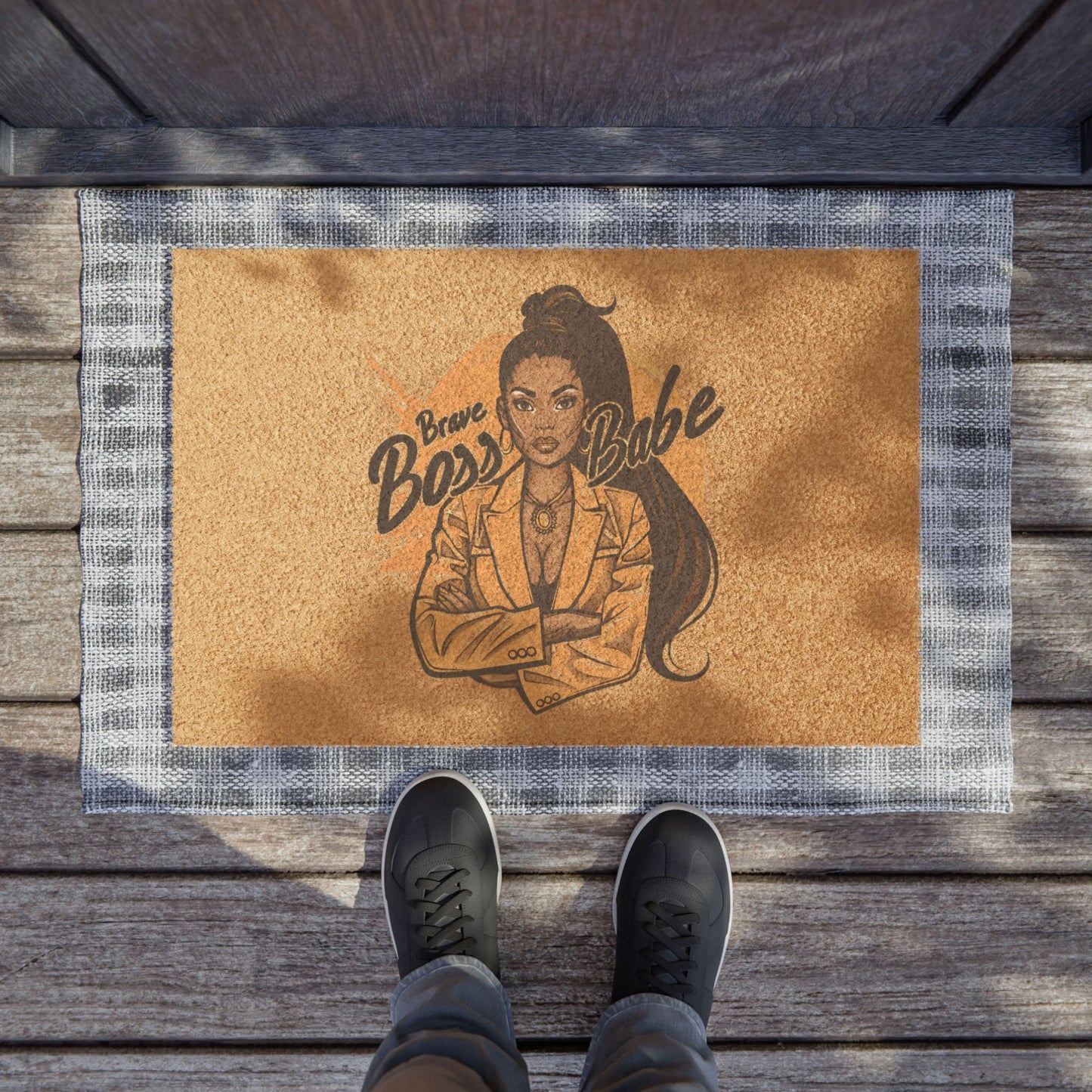 Brave Boss Babe - Doormat - Wipe Your Heels, Not Your Ambition