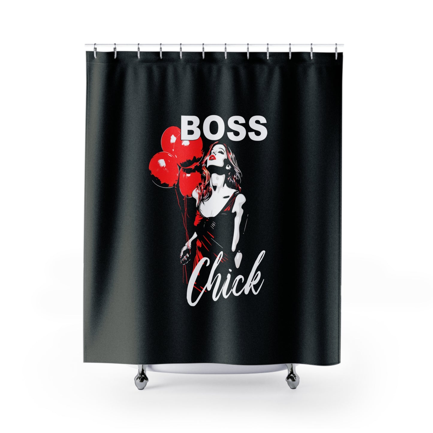 Rinsing Off the Day's Wins - Boss Chick - Shower Curtains
