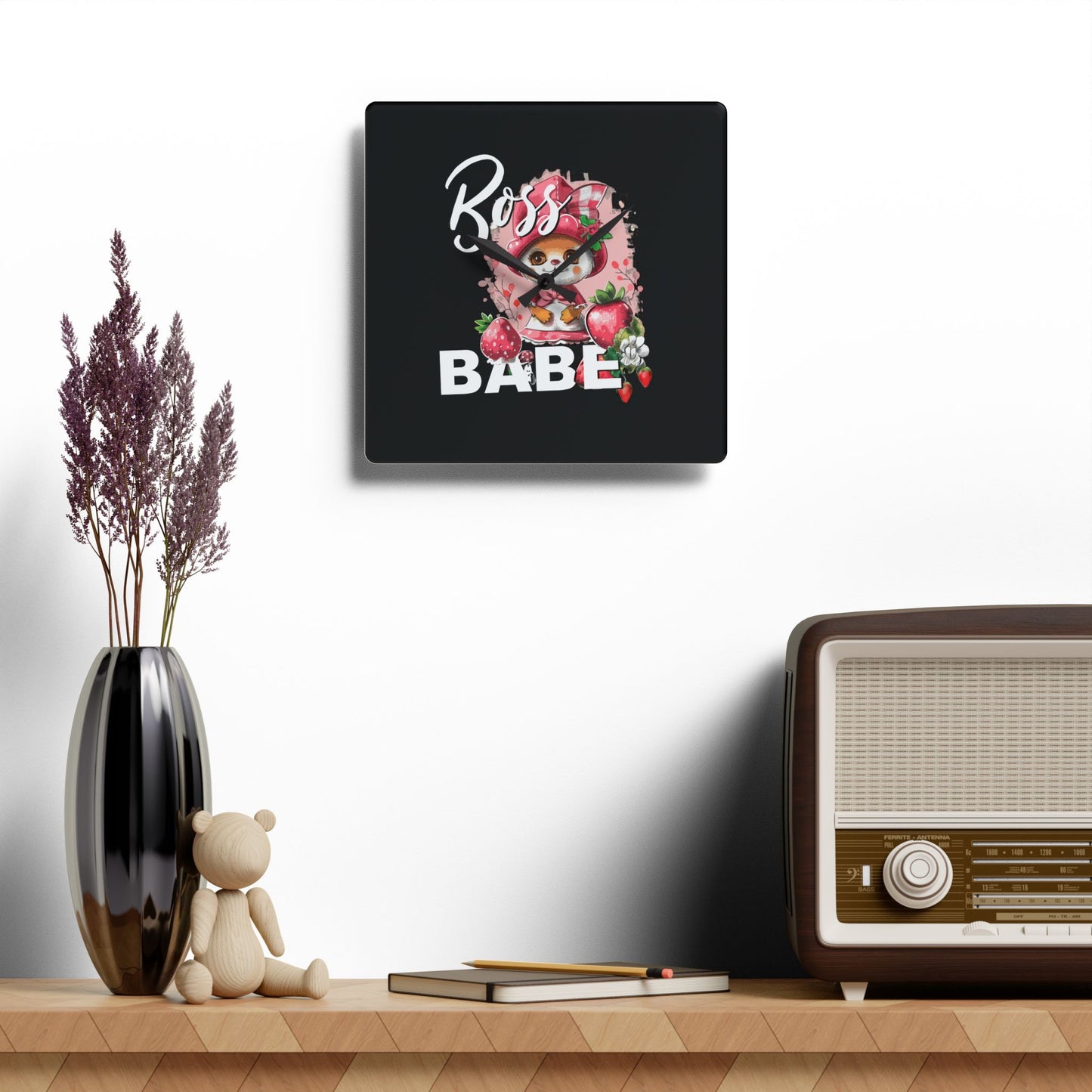 Boss Babe - Acrylic Wall Clock