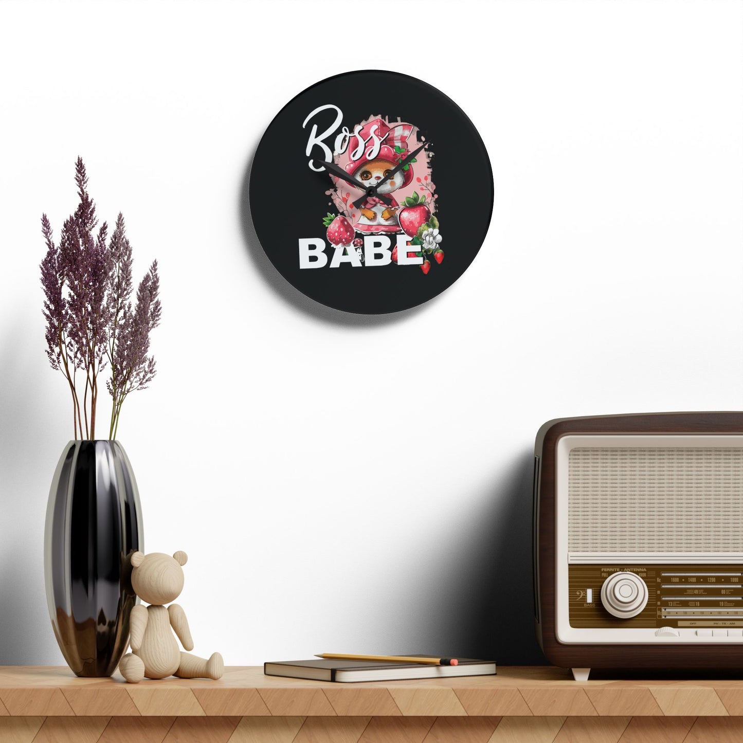 Boss Babe - Acrylic Wall Clock