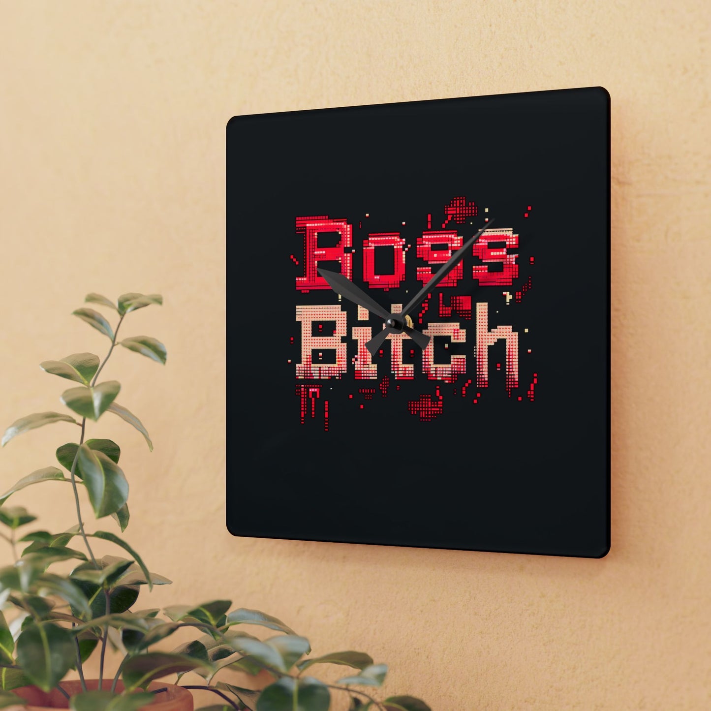 Boss Bitch - Acrylic Wall Clock