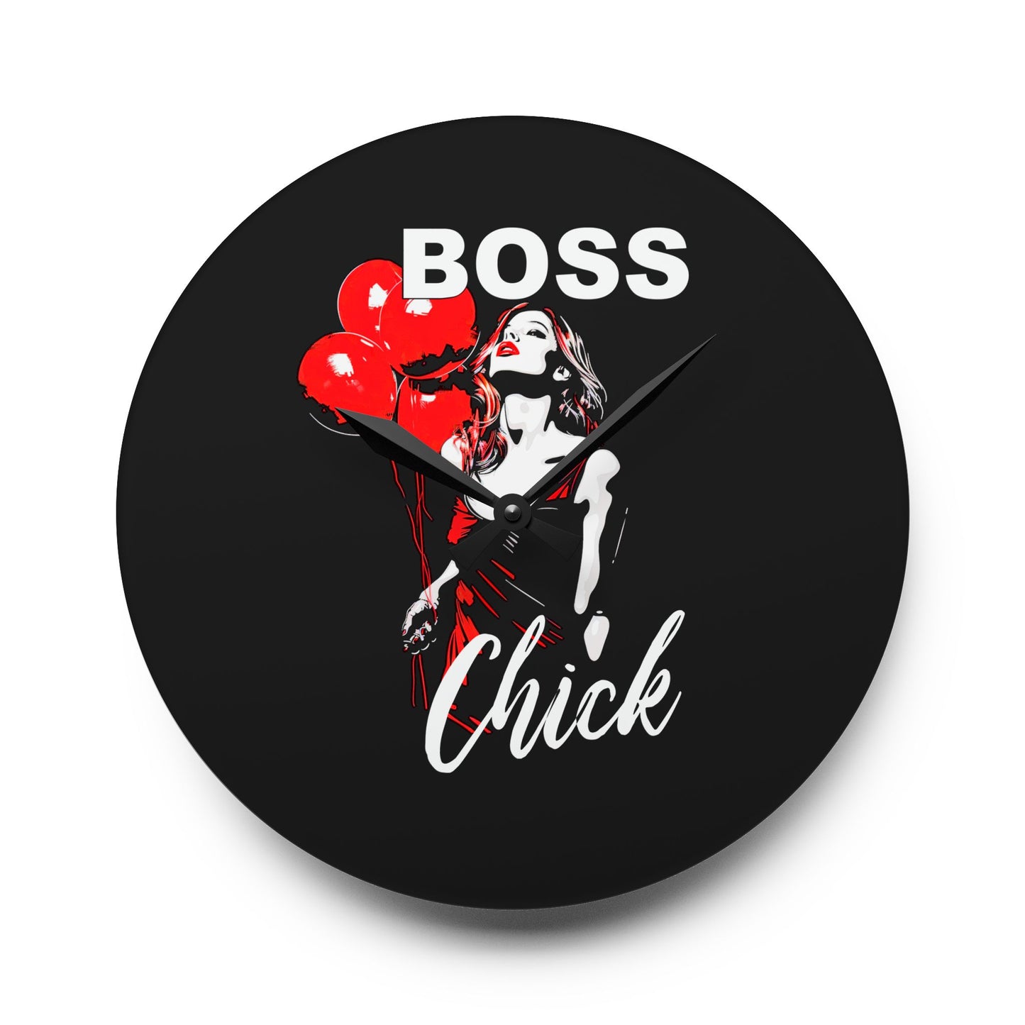 Boss Chick - Acrylic Wall Clock