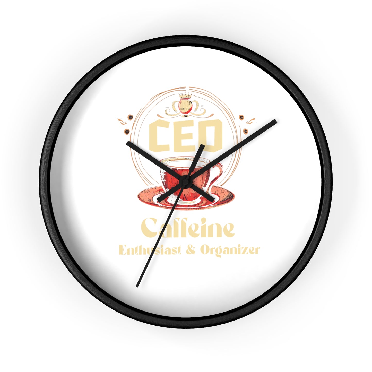 CEO Caffeine Enthusiast & Organizer - Wall Clock