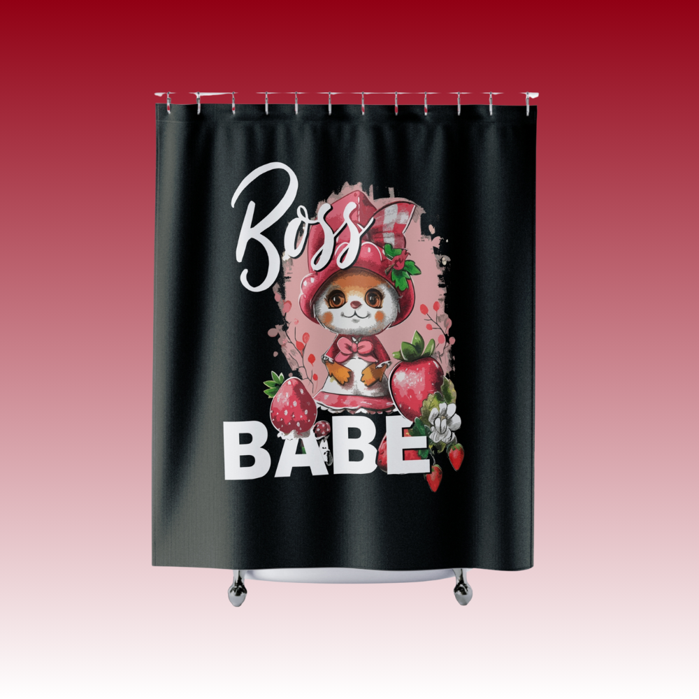 Strategic Retreat: The Shower - Boss Babe - Shower Curtains