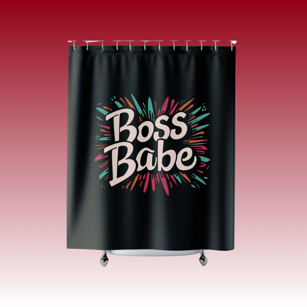 Where I Make My Best Decisions - Boss Babe - Shower Curtains