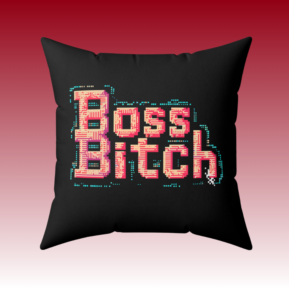 Fearless and Fabulous - Boss Bitch - Square Pillow