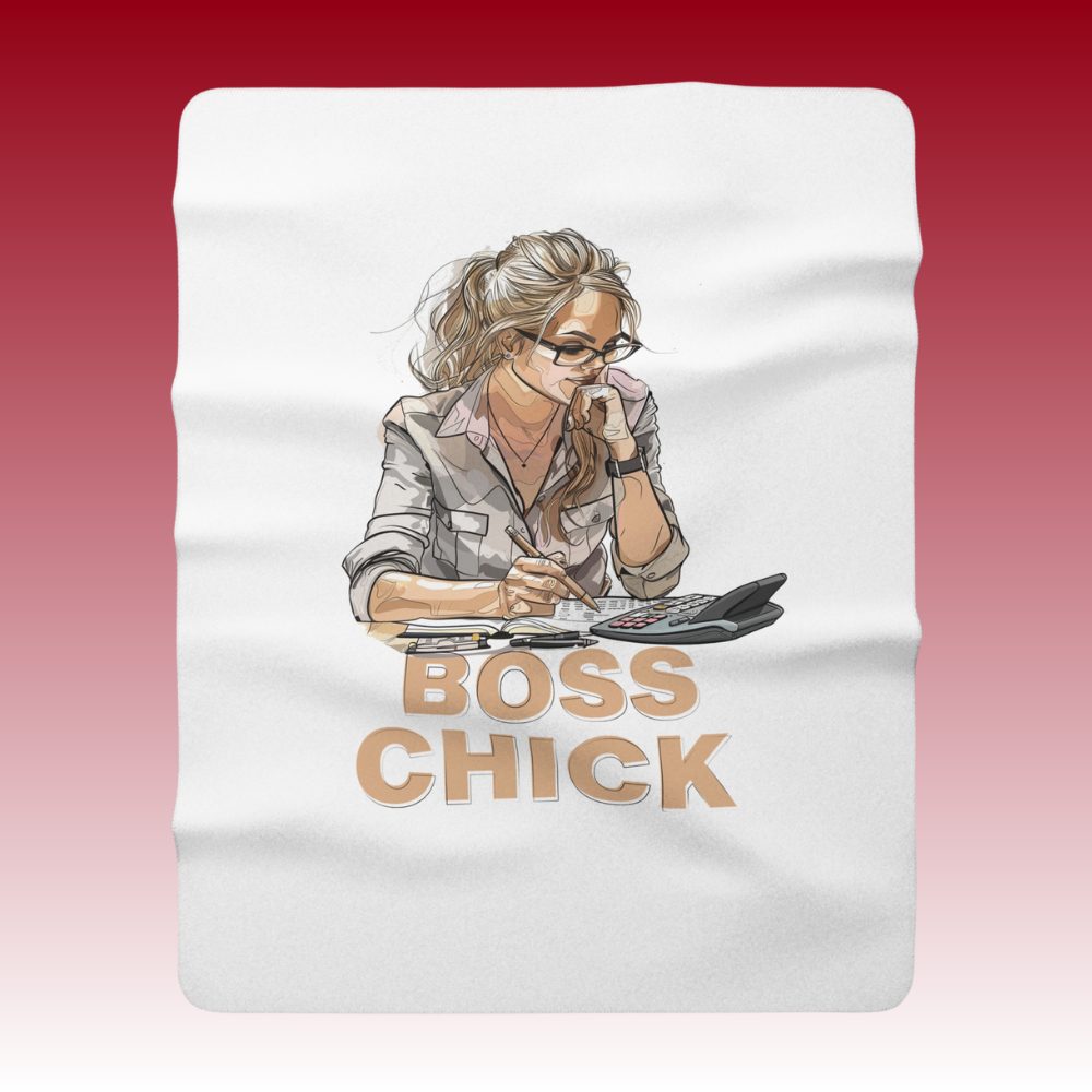 Boss Chick Anna - Sherpa Fleece Blanket