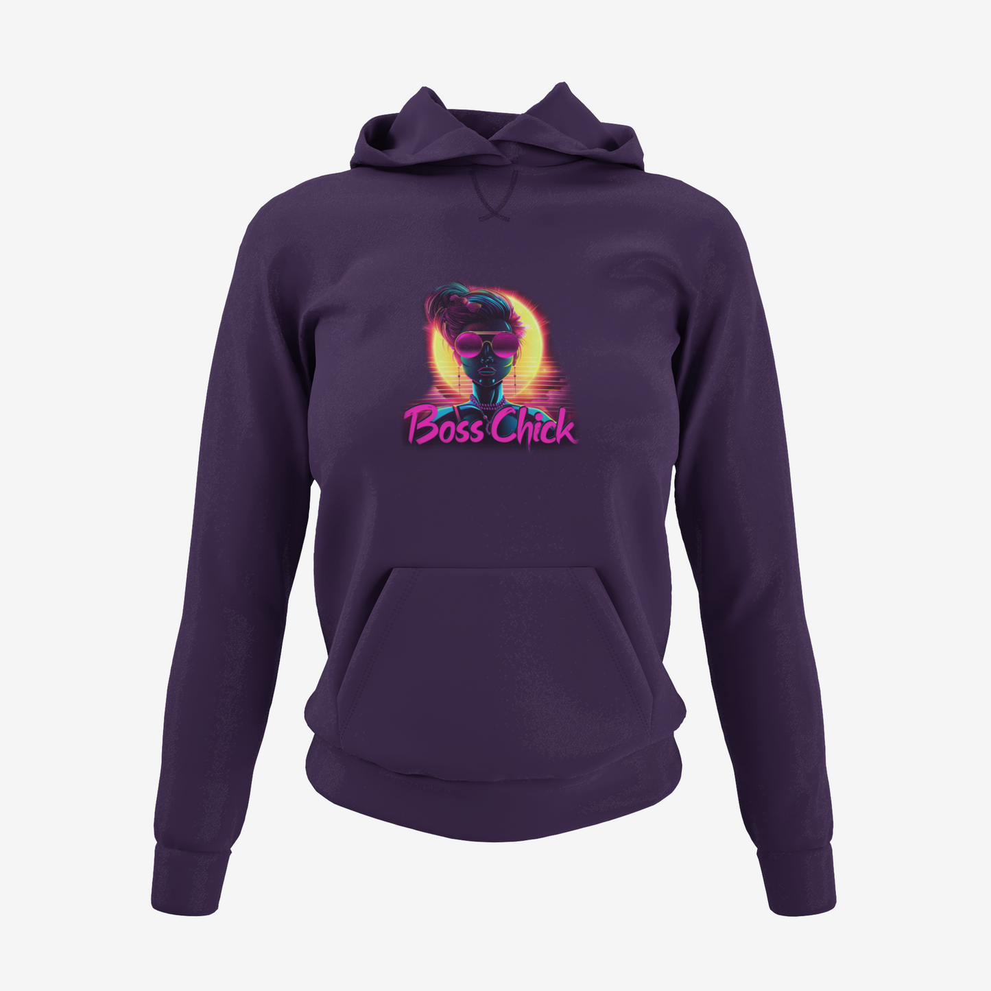 It's neon time Boss Chick Hoodie