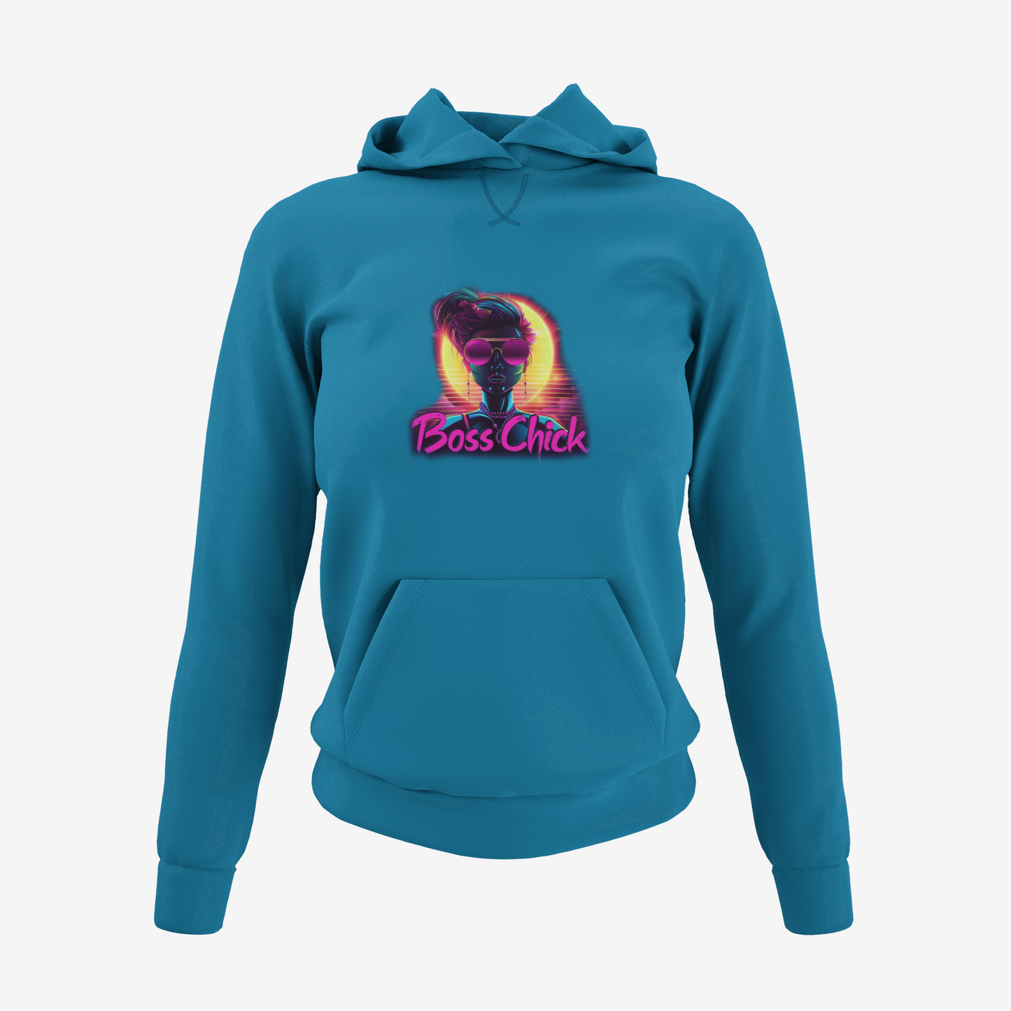 It's neon time Boss Chick Hoodie