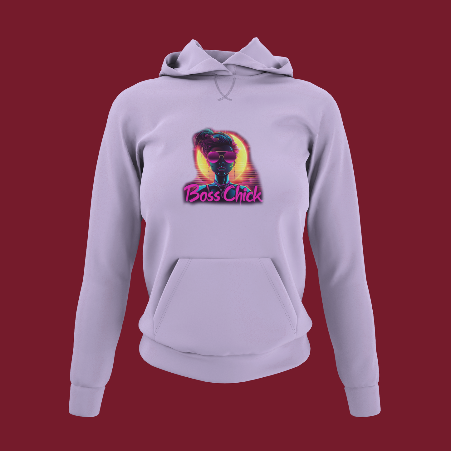 It's neon time Boss Chick Hoodie