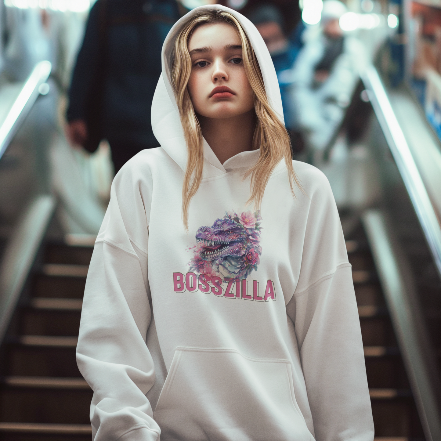Bosszilla - Boss Lady Hoodie - Because basic is not in my vocabulary