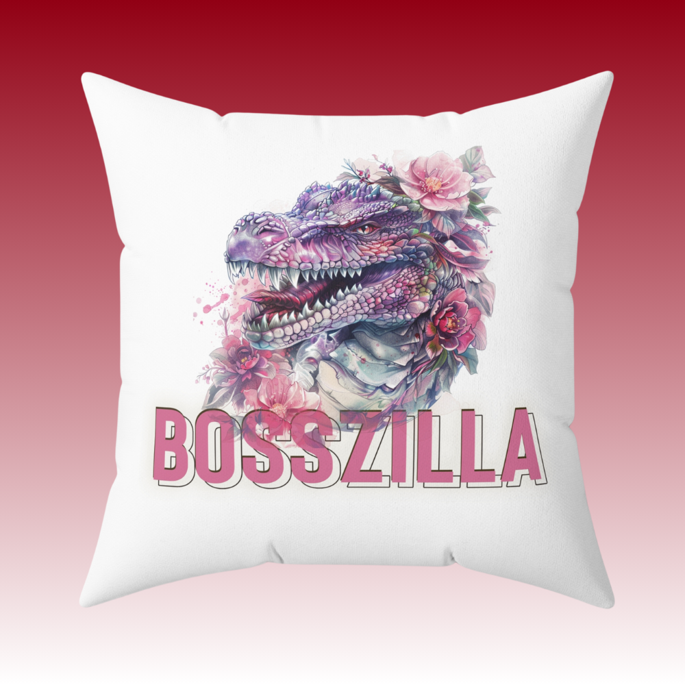 Thriving on My Own - Bosszilla - Square Pillow