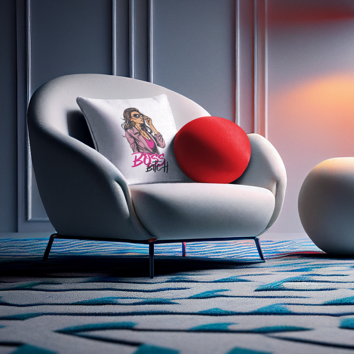Unstoppable Queen Energy - Boss Bitch Charlie - Square Pillow