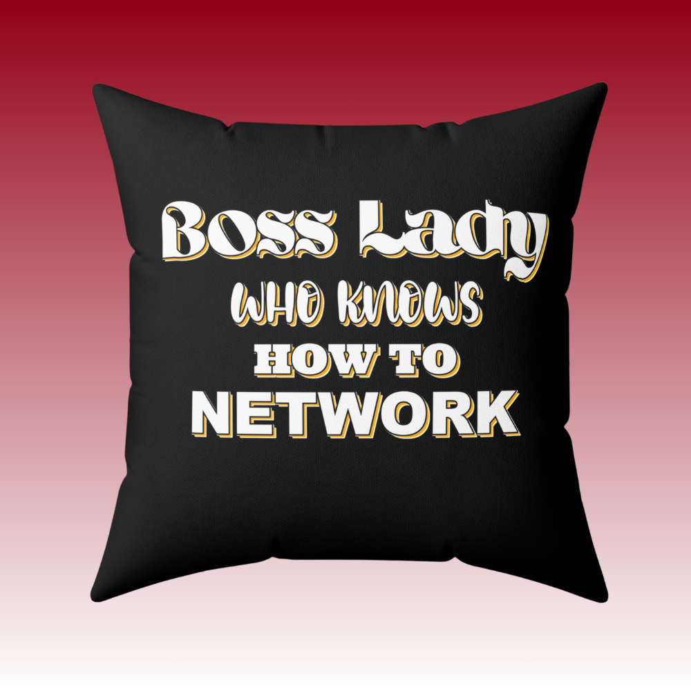 Freedom Looks Good - Boss Lady Who Knows How To Network - Square Pillow