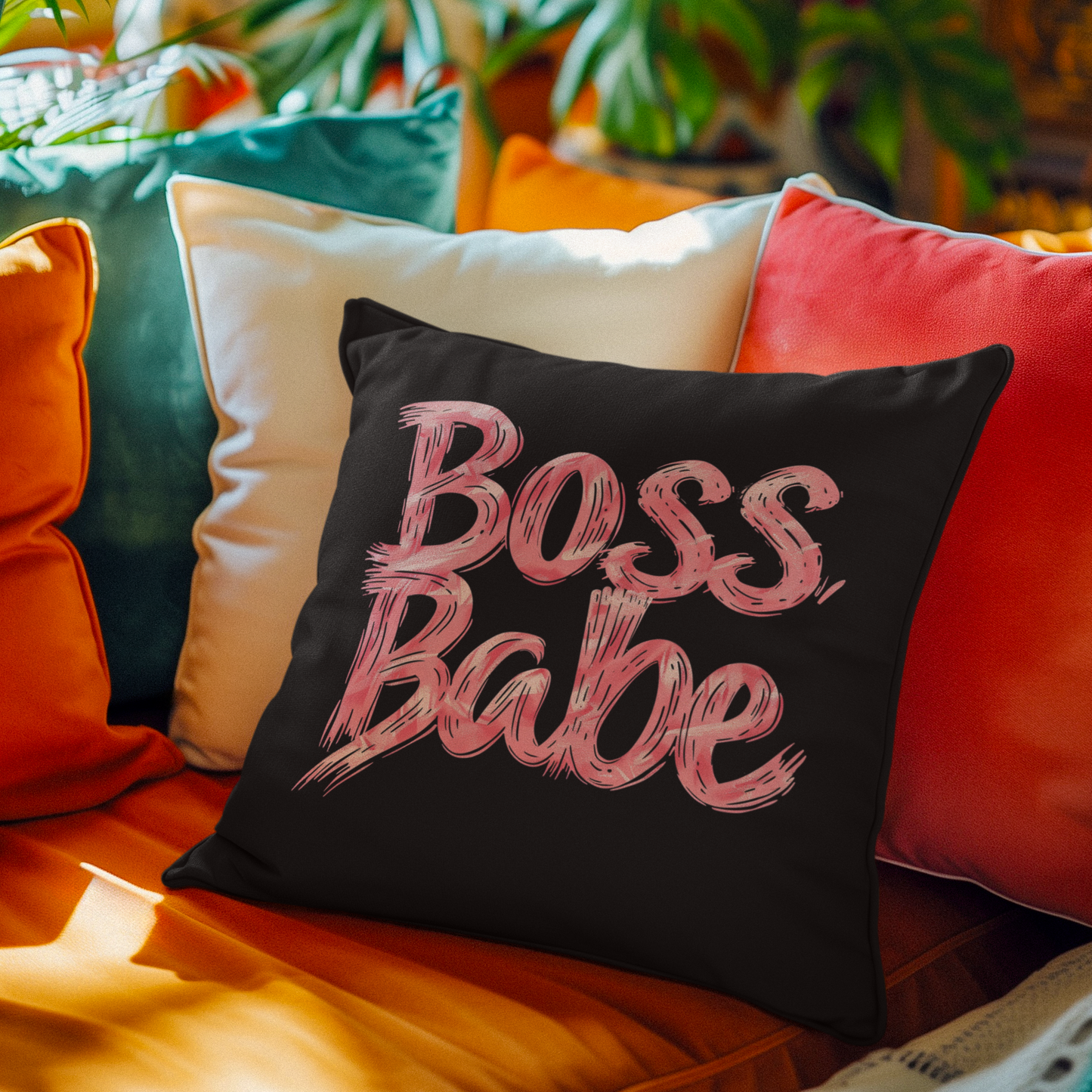 Rule Your World - Boss Babe - Square Pillow
