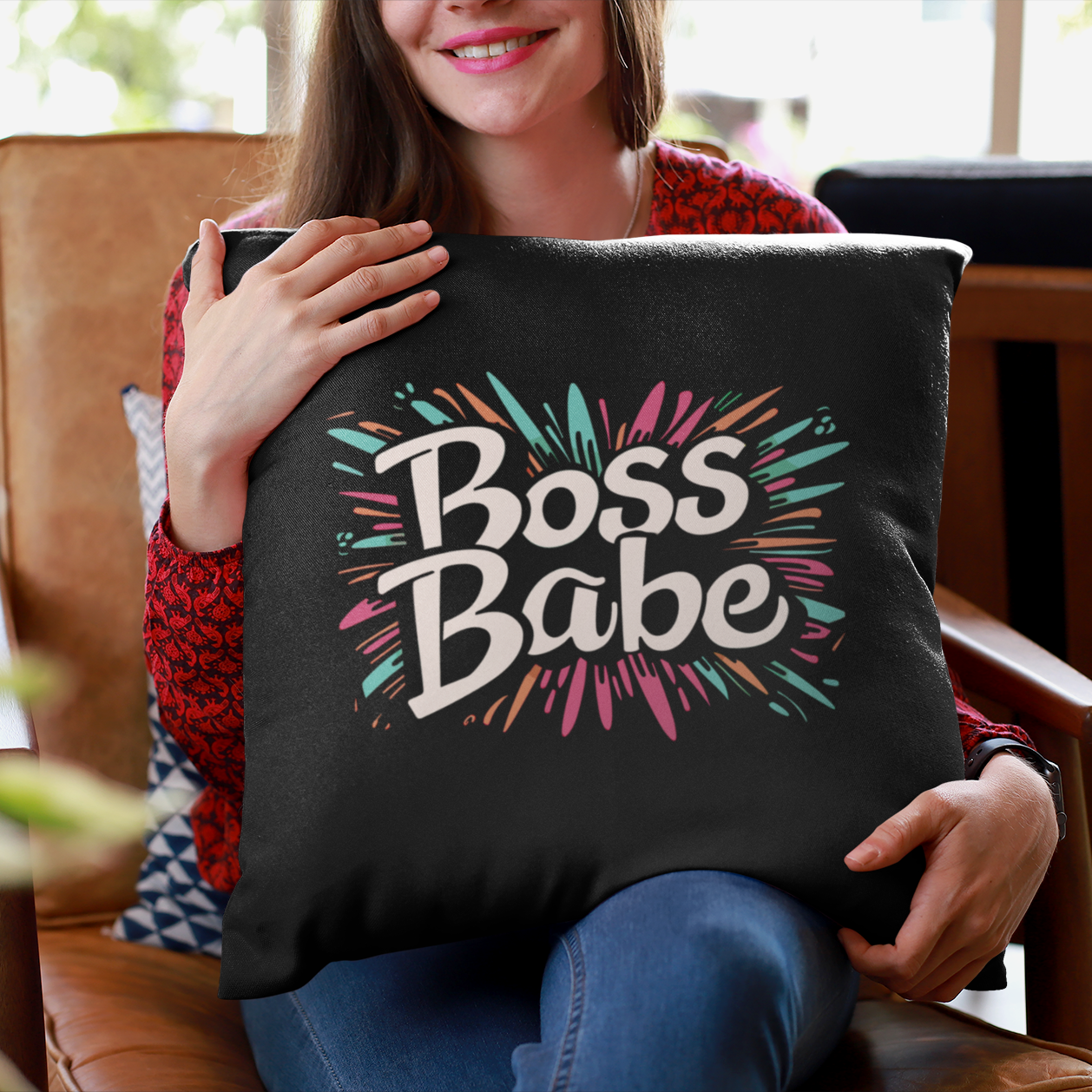 Boss Up, Babe - Boss Babe - Square Pillow