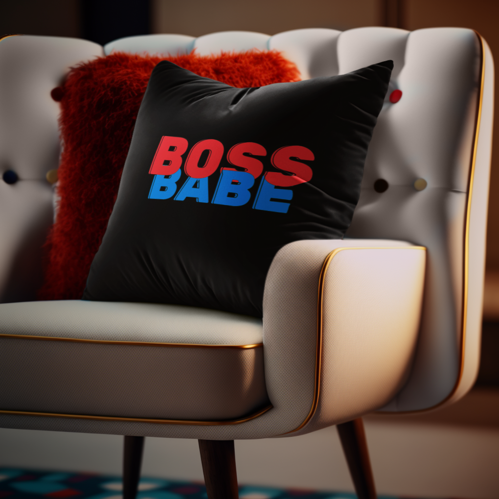 No Limits Allowed - Boss Babe - Square Pillow